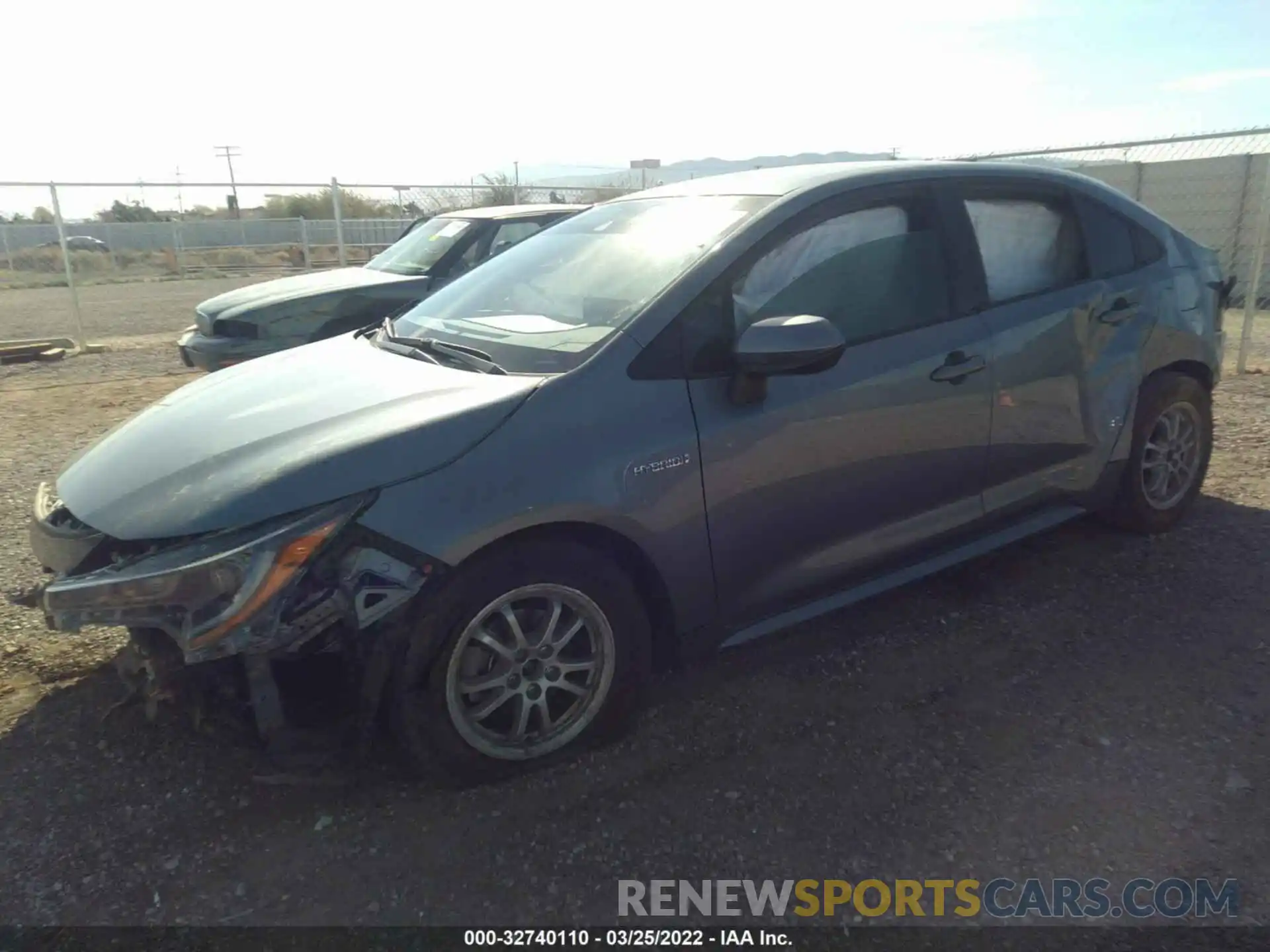 2 Photograph of a damaged car JTDEAMDE0MJ011998 TOYOTA COROLLA 2021