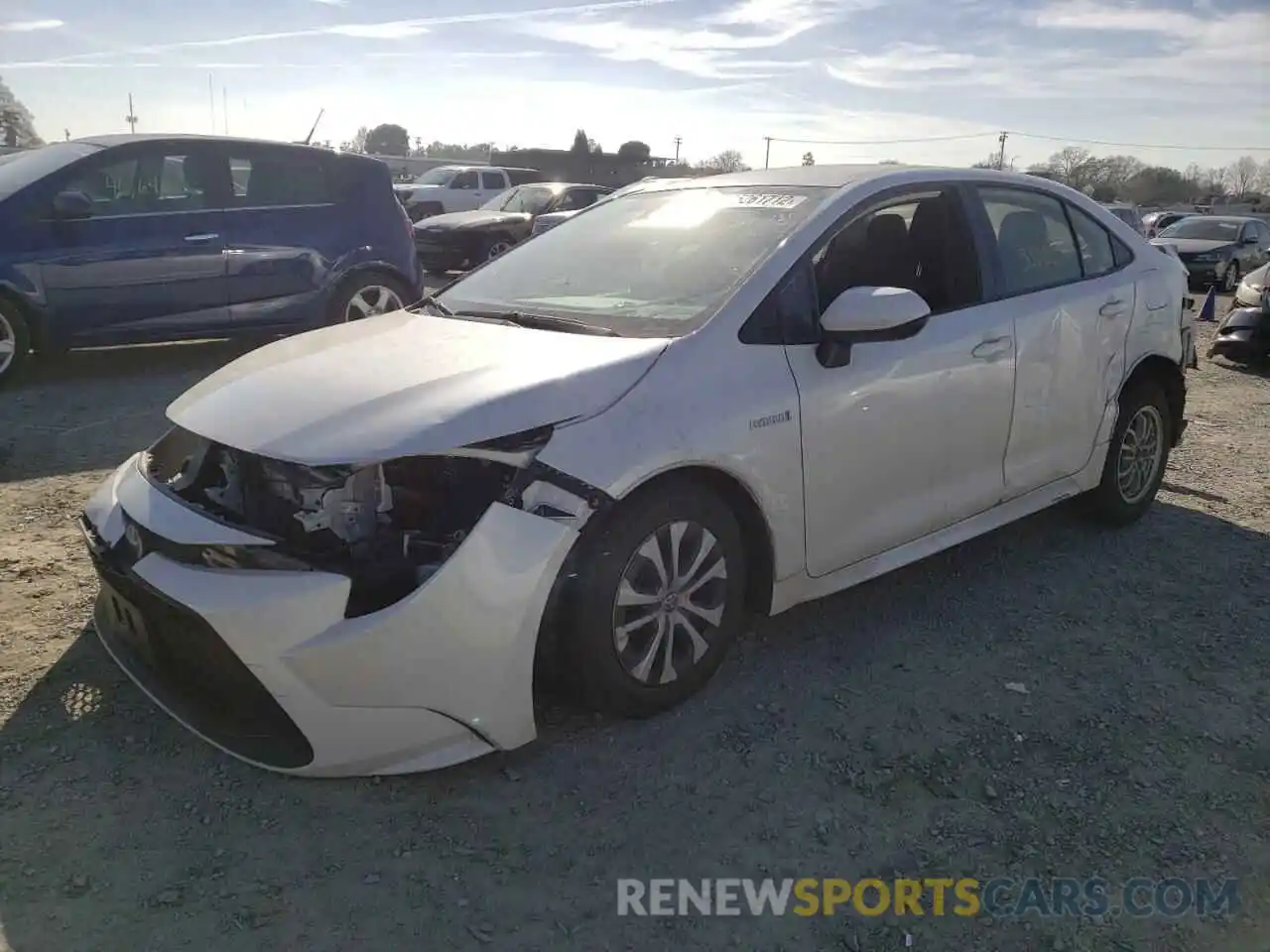 2 Photograph of a damaged car JTDEAMDE0MJ012357 TOYOTA COROLLA 2021