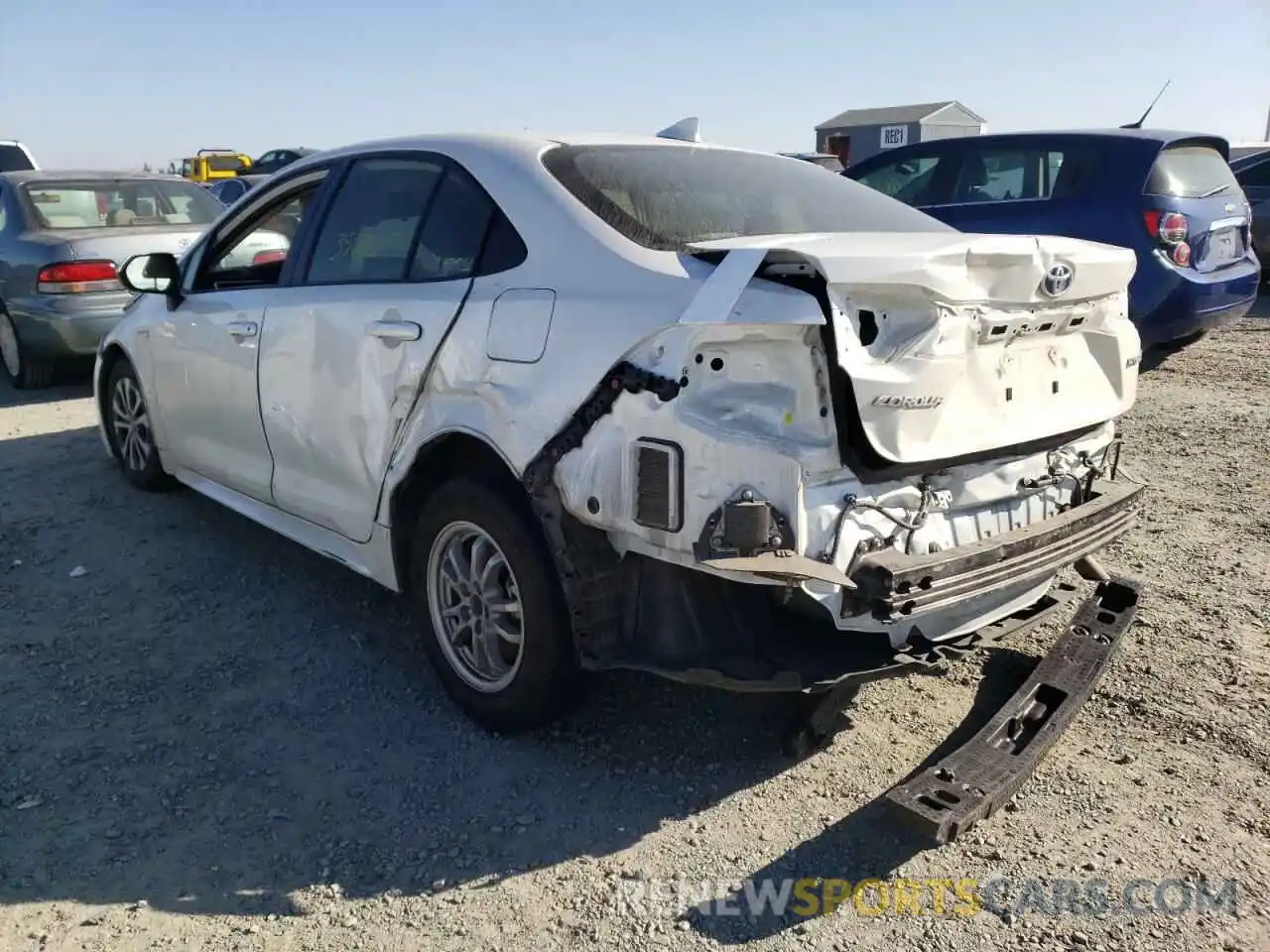 3 Photograph of a damaged car JTDEAMDE0MJ012357 TOYOTA COROLLA 2021