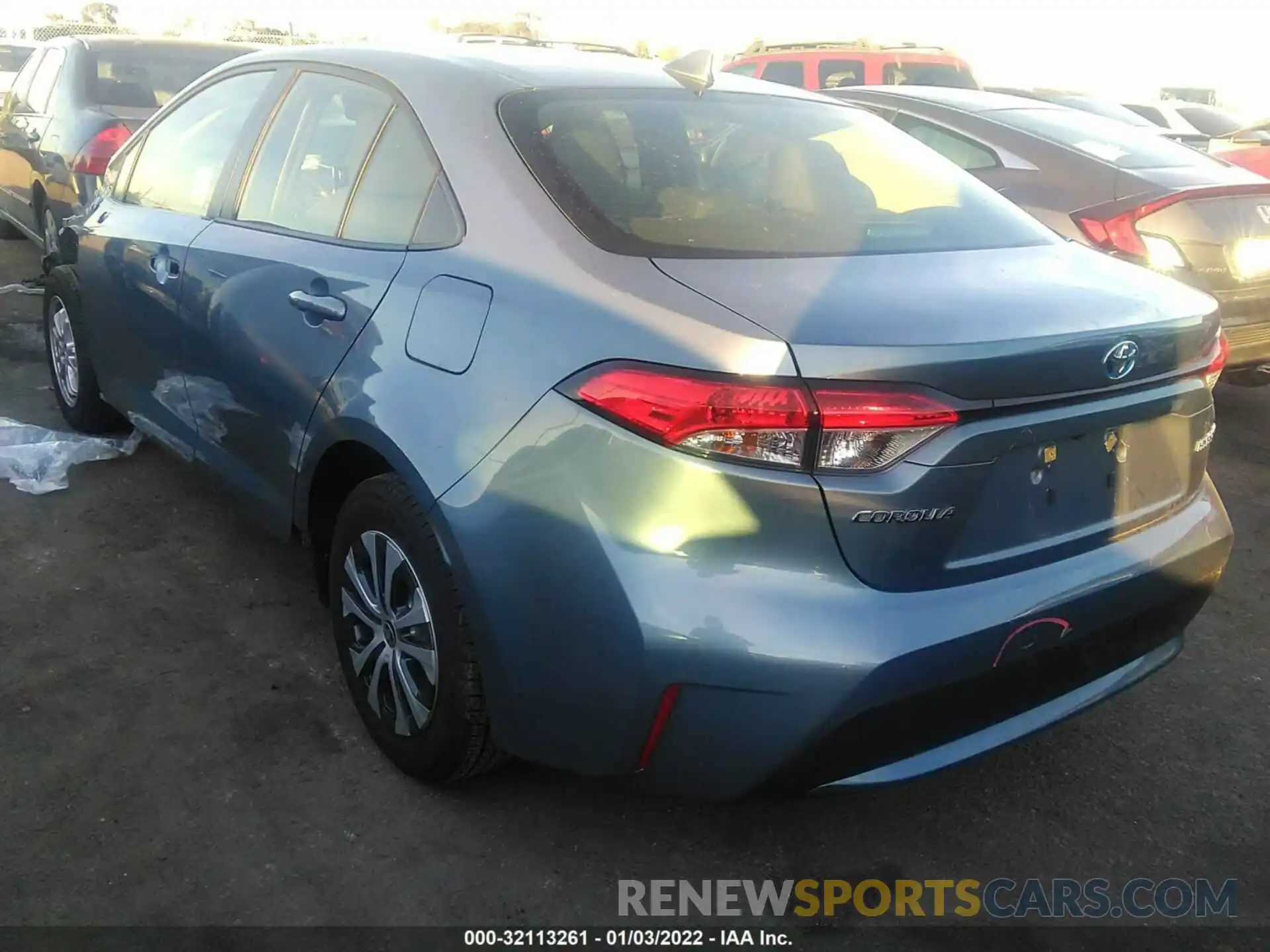 3 Photograph of a damaged car JTDEAMDE0MJ013573 TOYOTA COROLLA 2021