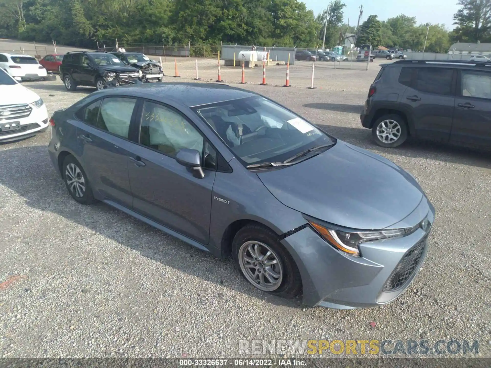 1 Photograph of a damaged car JTDEAMDE0MJ015503 TOYOTA COROLLA 2021