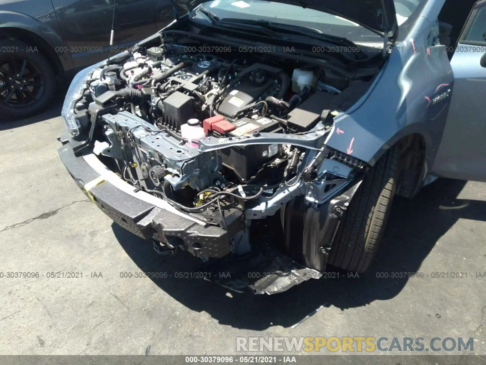 6 Photograph of a damaged car JTDEAMDE0MJ015968 TOYOTA COROLLA 2021