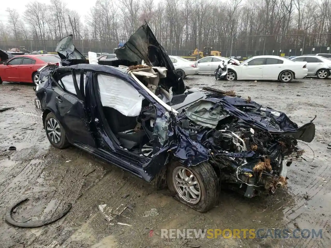 1 Photograph of a damaged car JTDEAMDE0MJ019759 TOYOTA COROLLA 2021