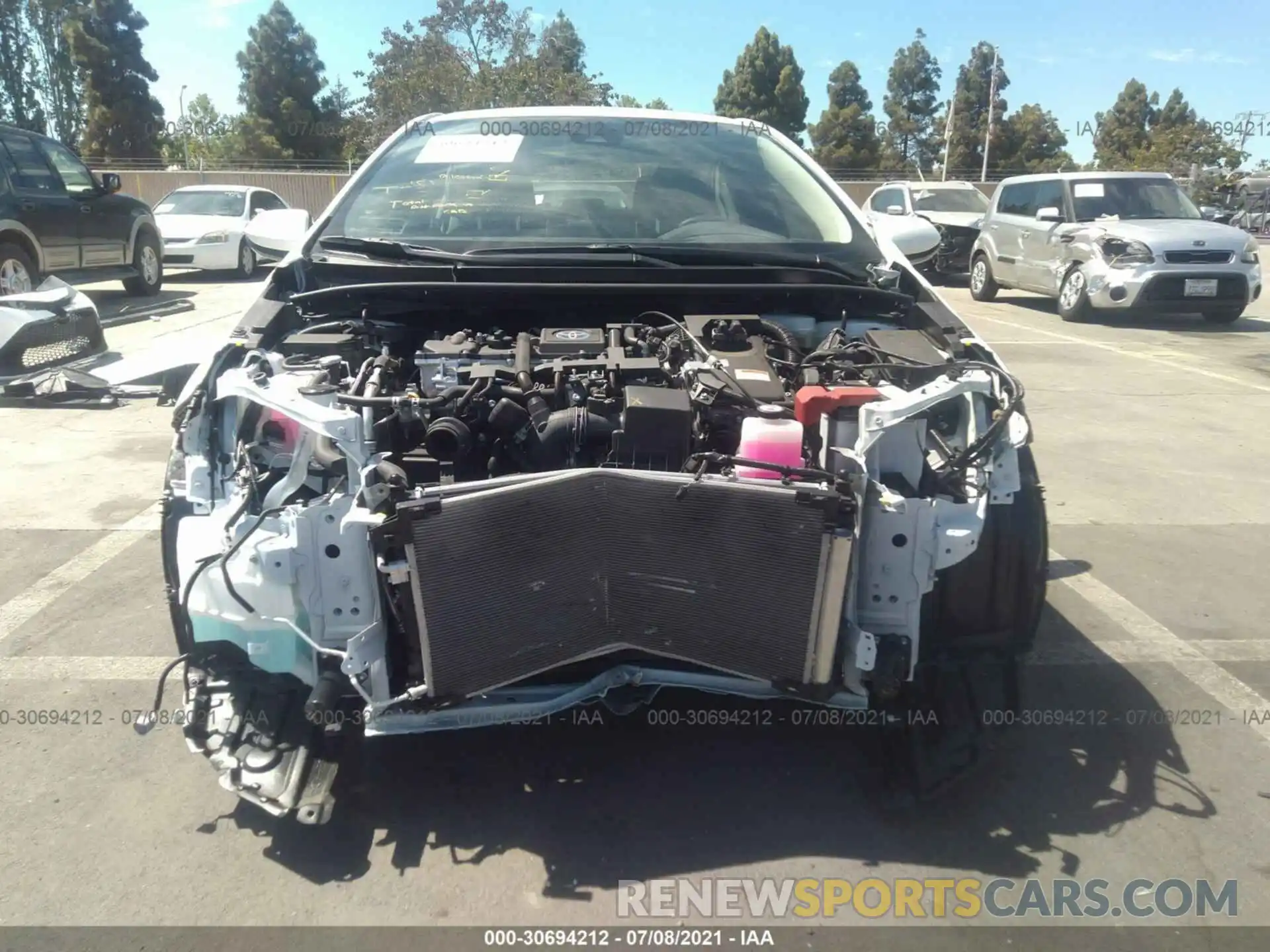 6 Photograph of a damaged car JTDEAMDE0MJ021432 TOYOTA COROLLA 2021