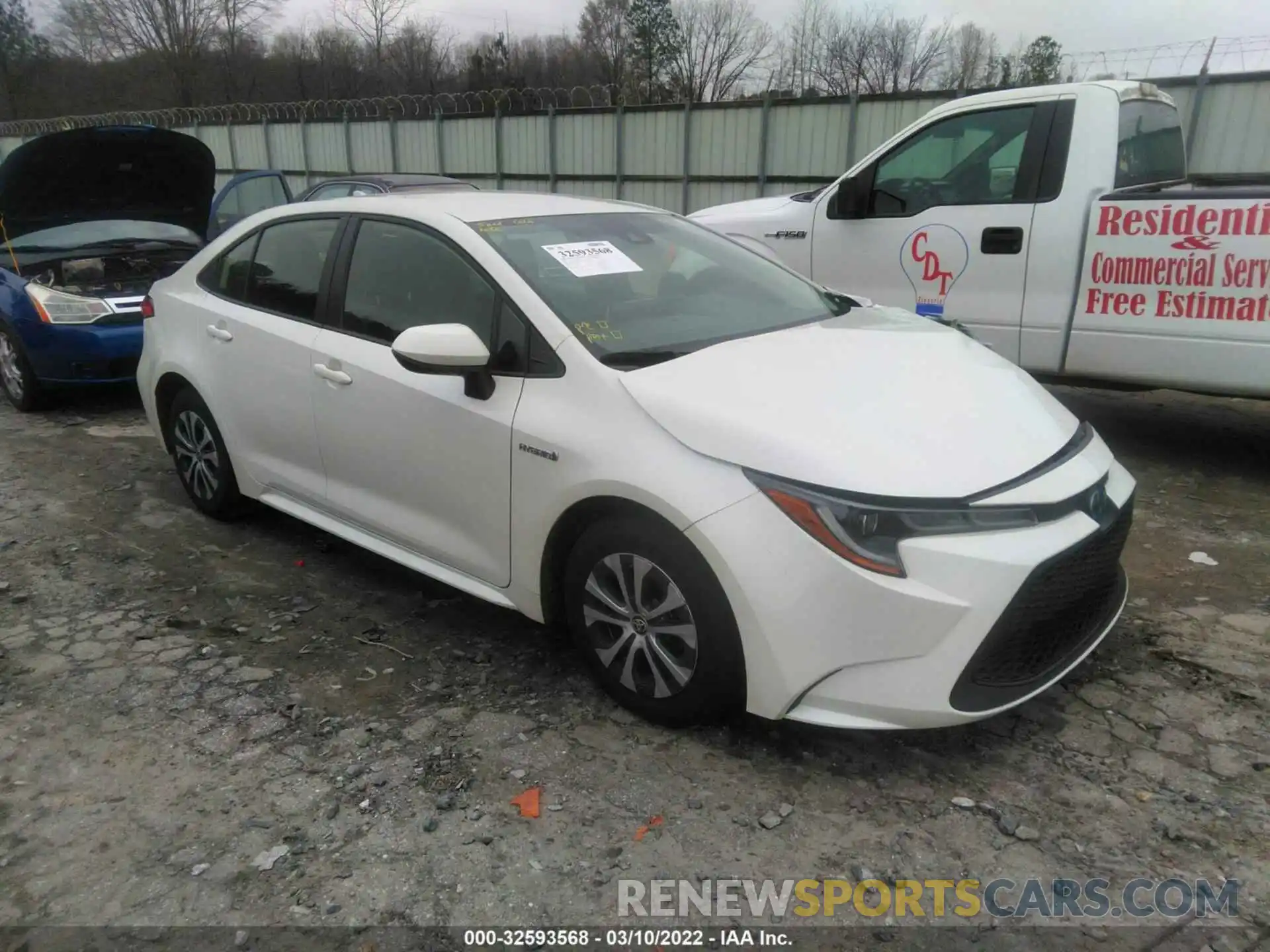 1 Photograph of a damaged car JTDEAMDE0MJ021494 TOYOTA COROLLA 2021