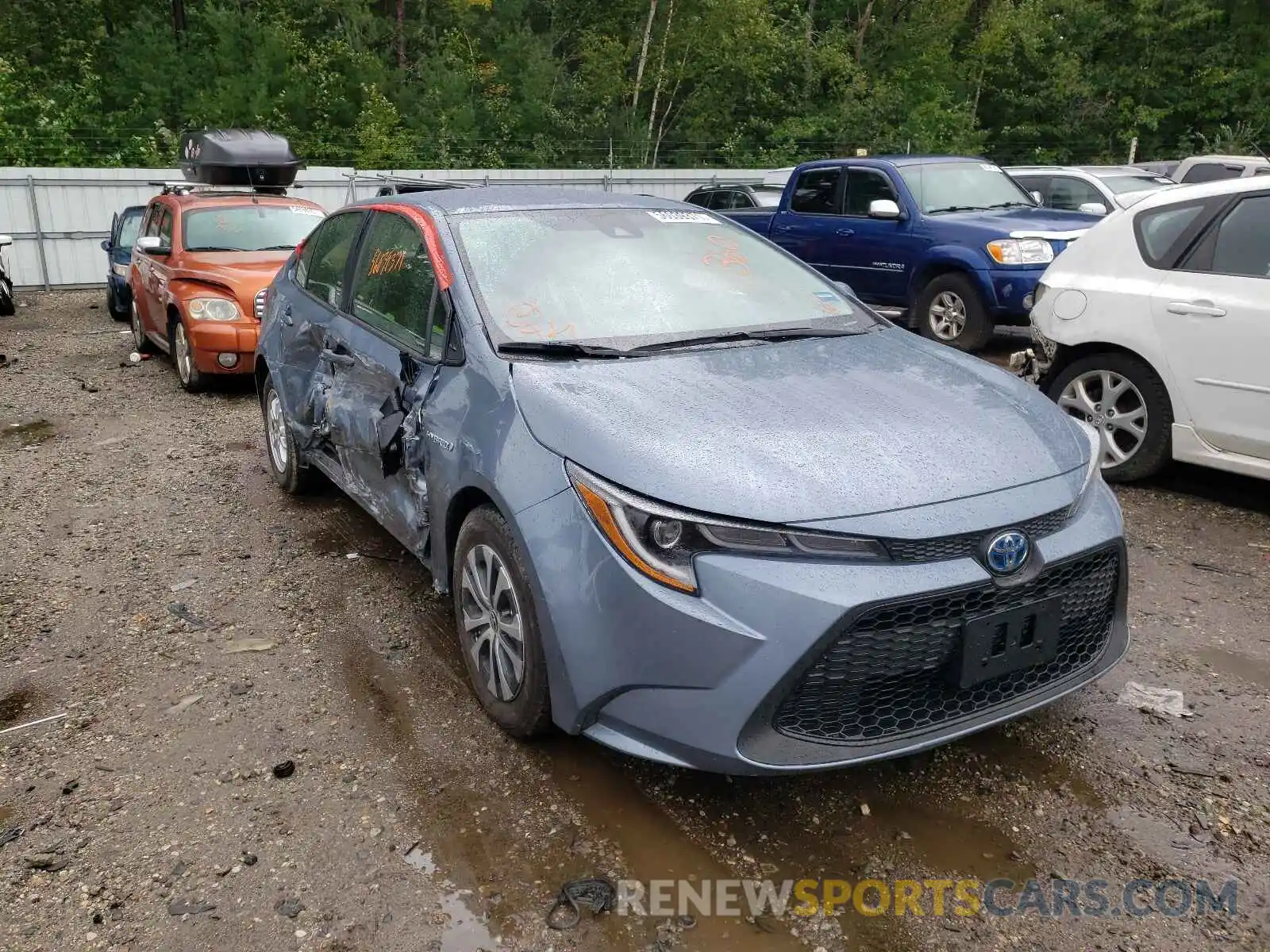 1 Photograph of a damaged car JTDEAMDE0MJ022516 TOYOTA COROLLA 2021