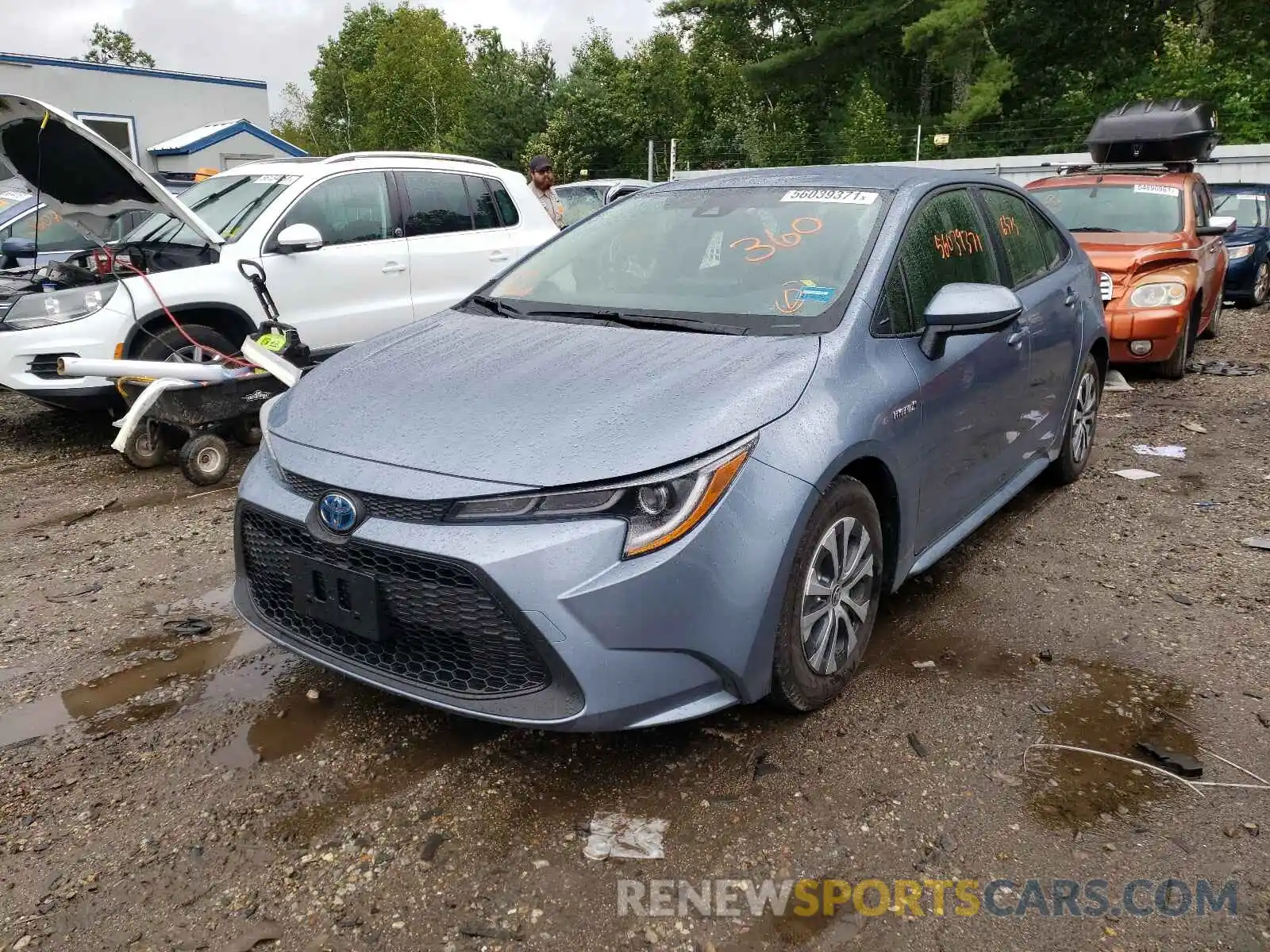 2 Photograph of a damaged car JTDEAMDE0MJ022516 TOYOTA COROLLA 2021