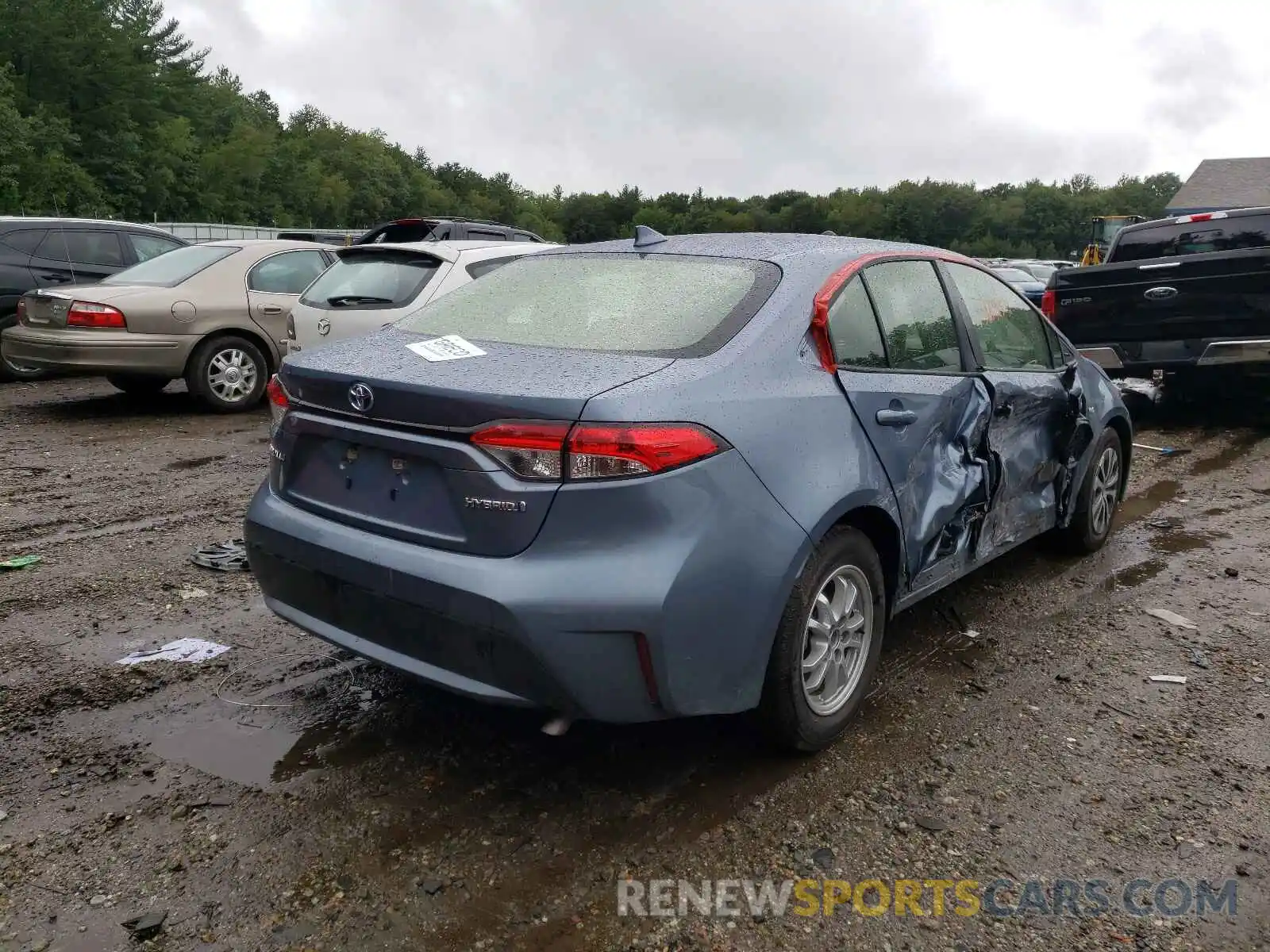 4 Photograph of a damaged car JTDEAMDE0MJ022516 TOYOTA COROLLA 2021