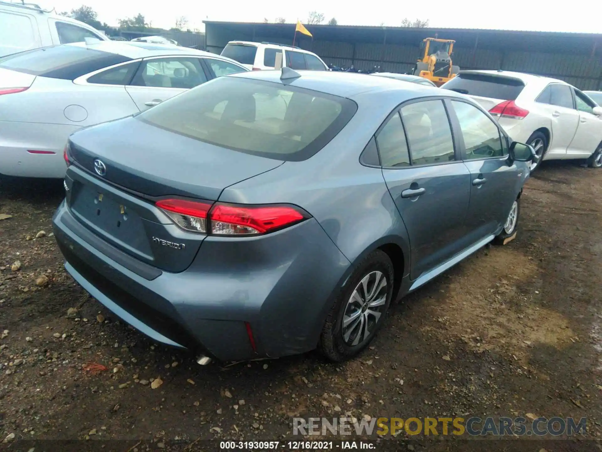 4 Photograph of a damaged car JTDEAMDE0MJ023830 TOYOTA COROLLA 2021