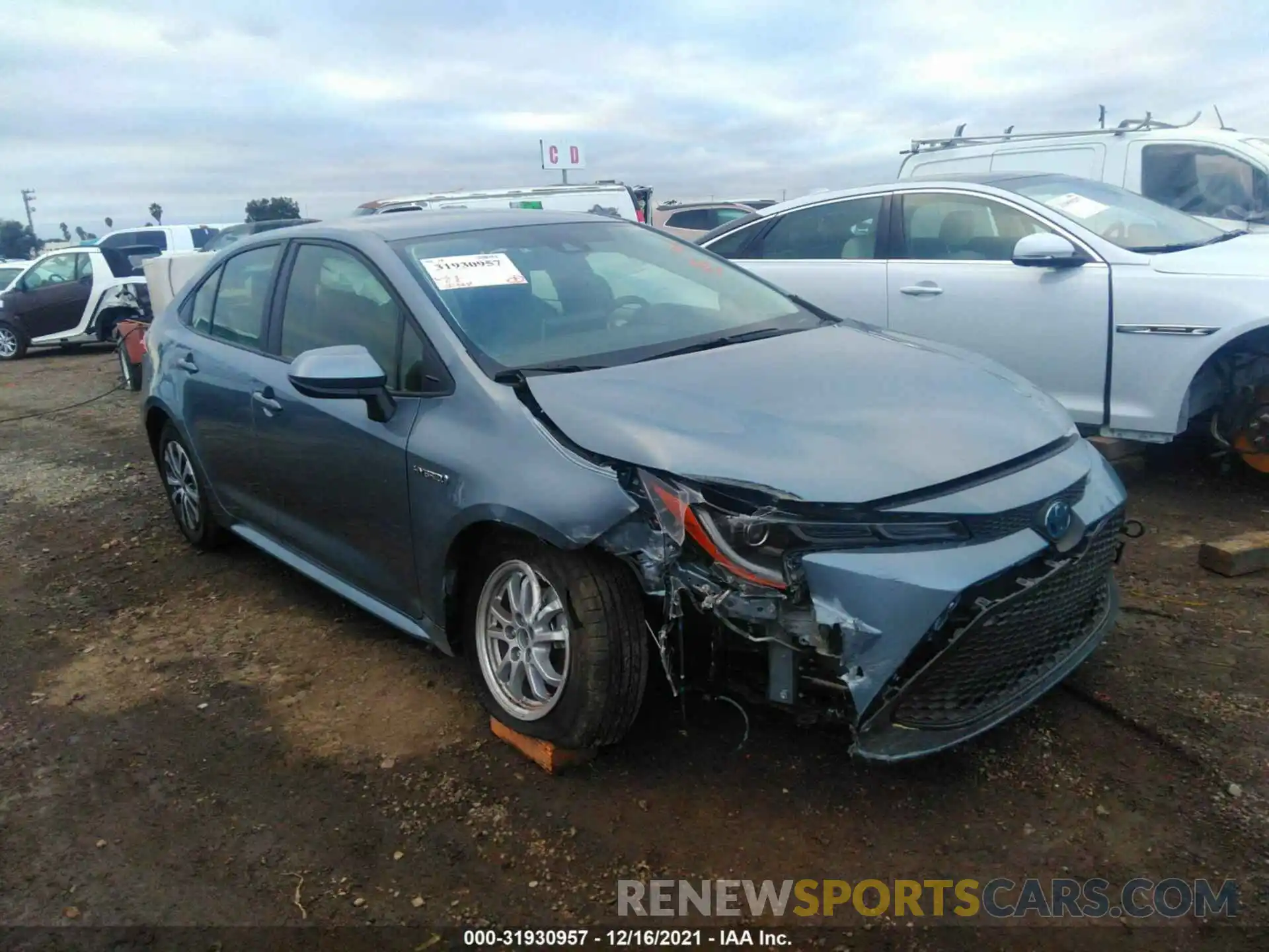 6 Photograph of a damaged car JTDEAMDE0MJ023830 TOYOTA COROLLA 2021