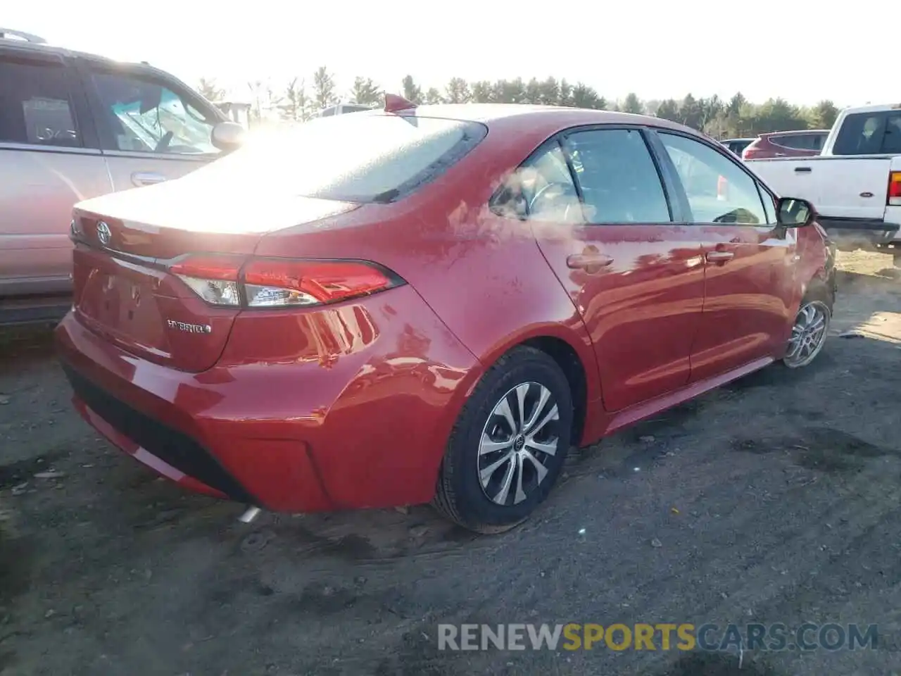 4 Photograph of a damaged car JTDEAMDE0MJ025271 TOYOTA COROLLA 2021