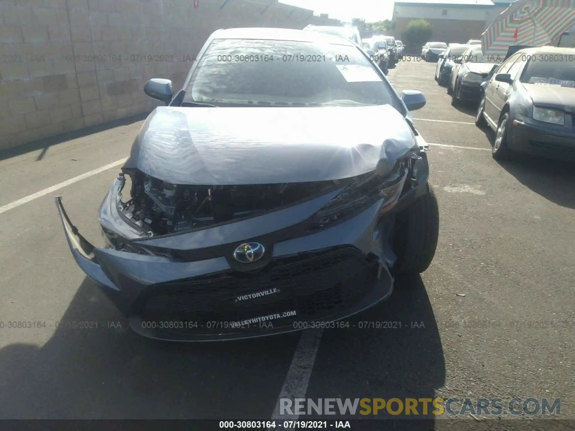 6 Photograph of a damaged car JTDEAMDE0MJ026761 TOYOTA COROLLA 2021