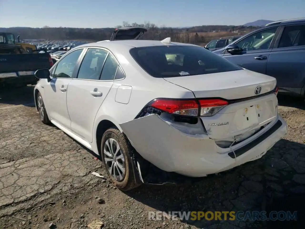 3 Photograph of a damaged car JTDEAMDE0MJ030373 TOYOTA COROLLA 2021