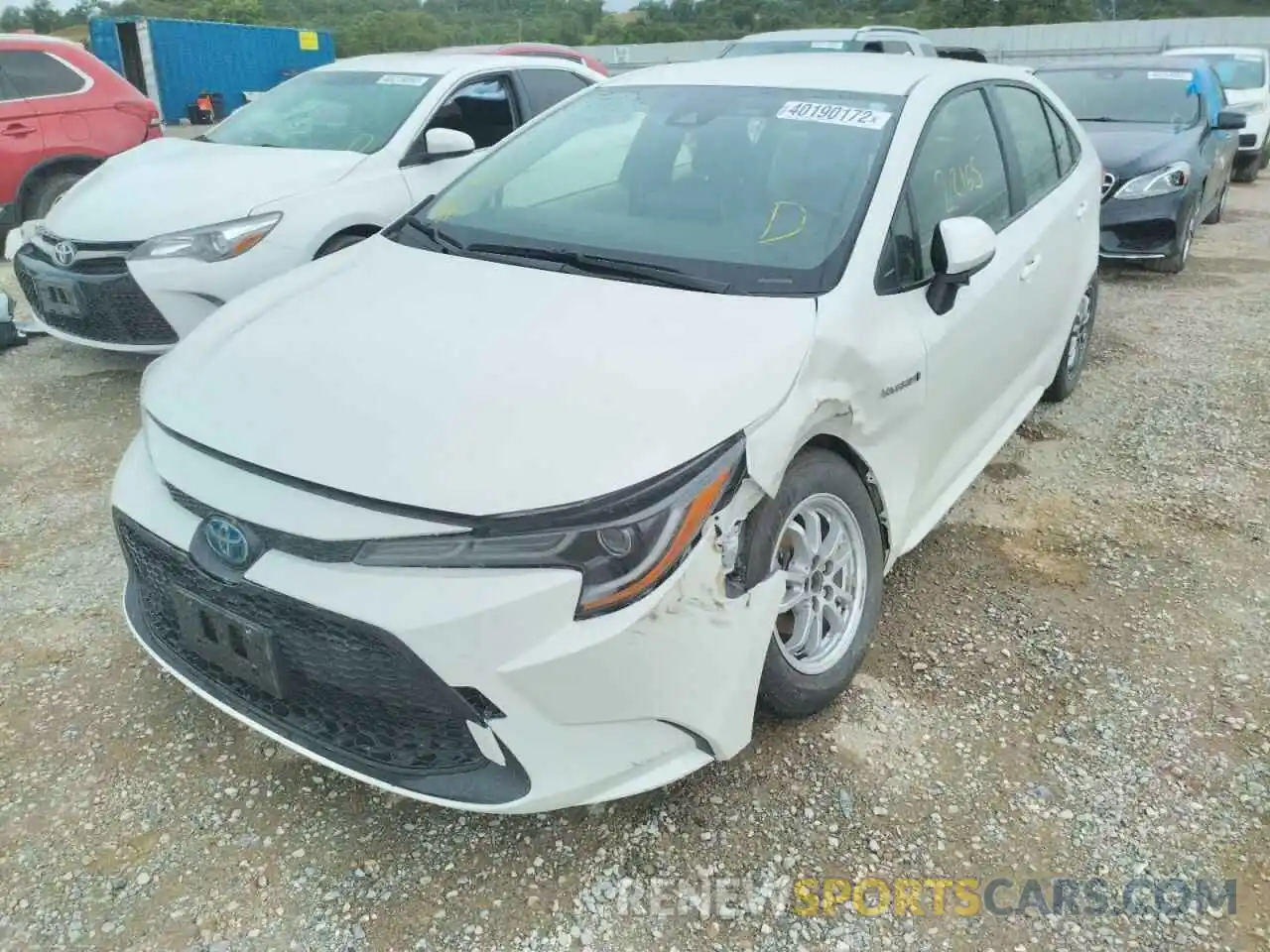 2 Photograph of a damaged car JTDEAMDE0MJ030633 TOYOTA COROLLA 2021