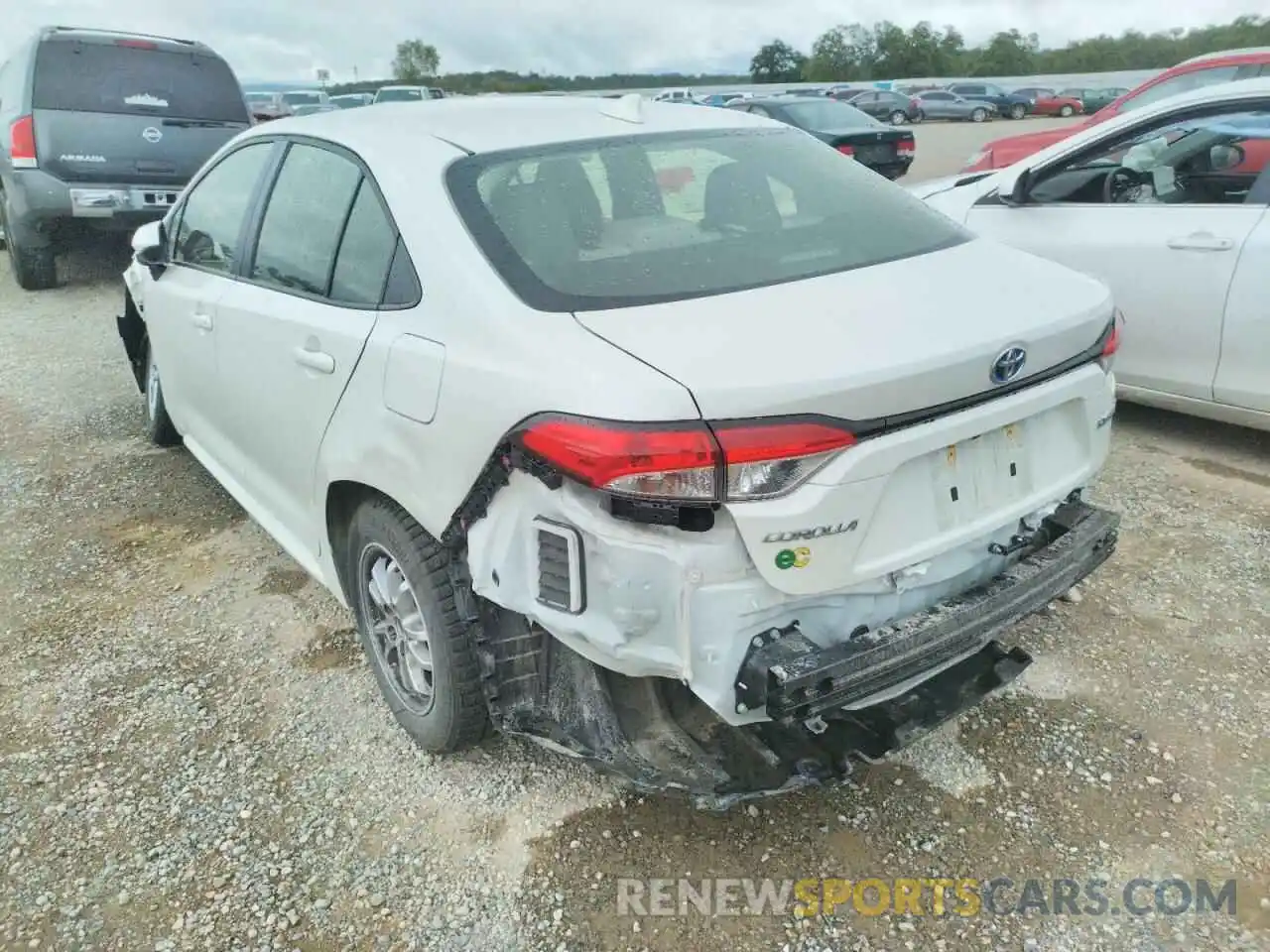 3 Photograph of a damaged car JTDEAMDE0MJ030633 TOYOTA COROLLA 2021