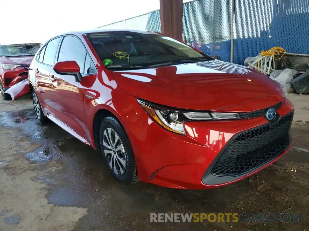 1 Photograph of a damaged car JTDEAMDE0MJ033614 TOYOTA COROLLA 2021