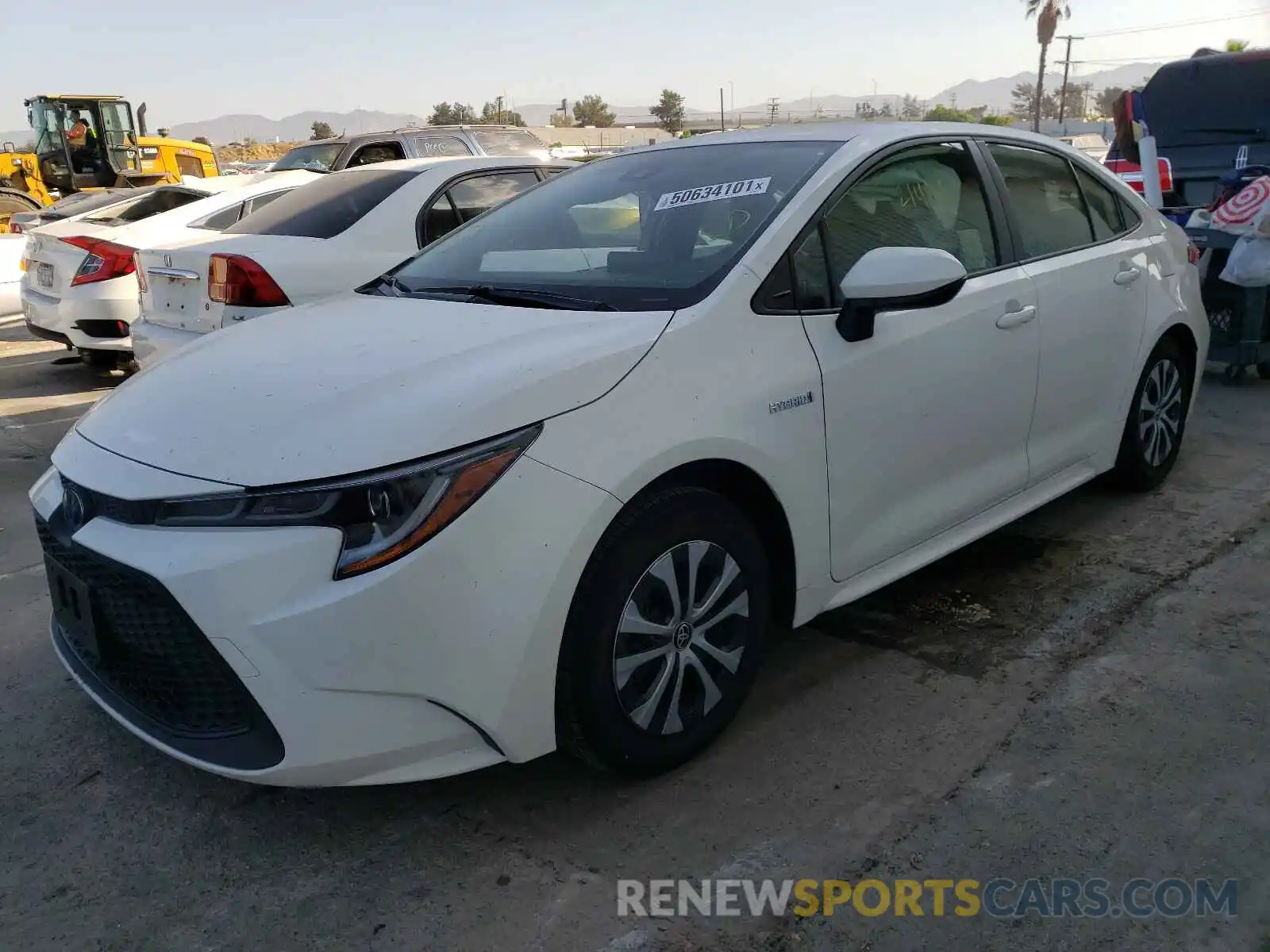 2 Photograph of a damaged car JTDEAMDE1MJ000167 TOYOTA COROLLA 2021