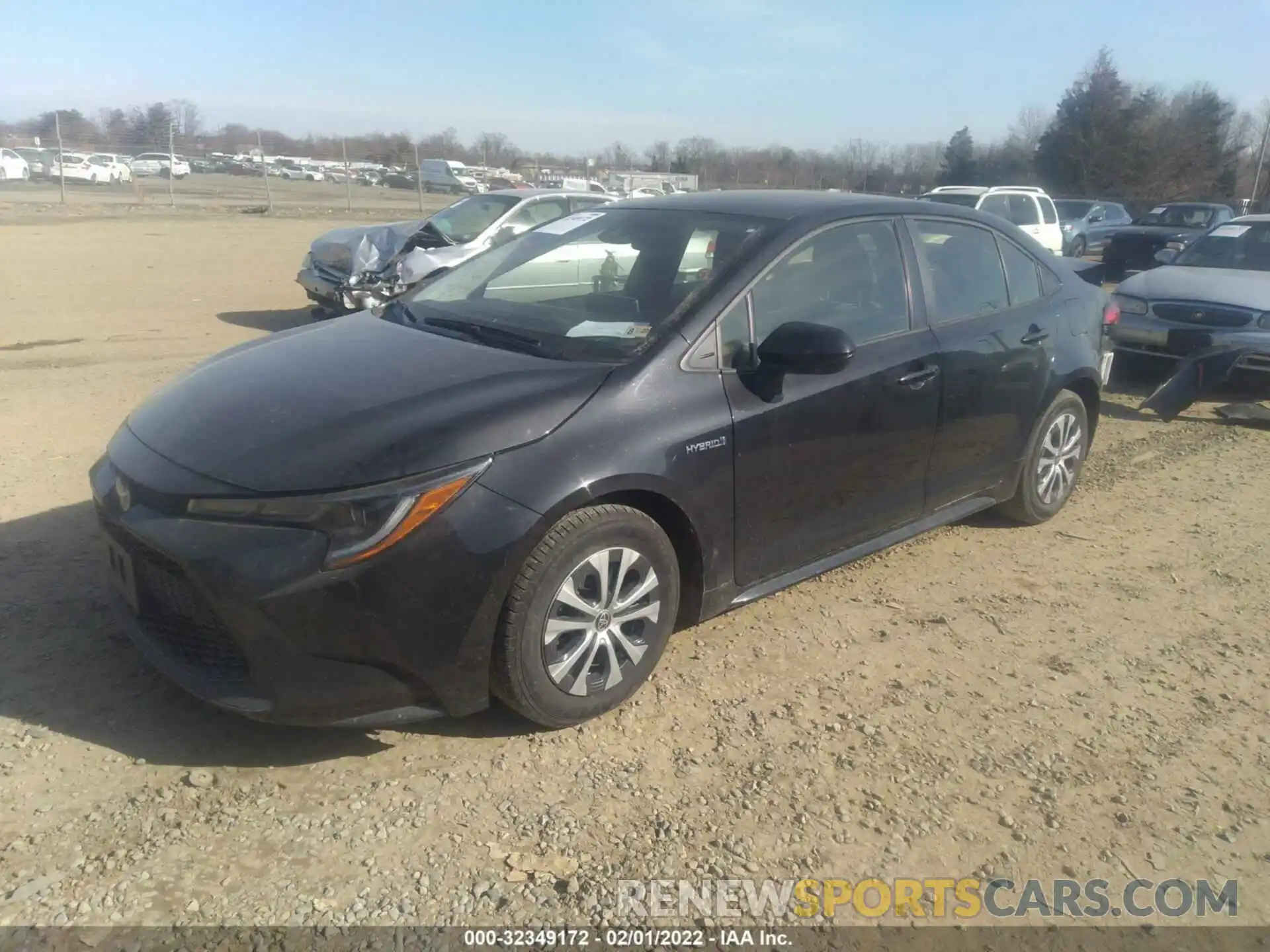 2 Photograph of a damaged car JTDEAMDE1MJ004171 TOYOTA COROLLA 2021