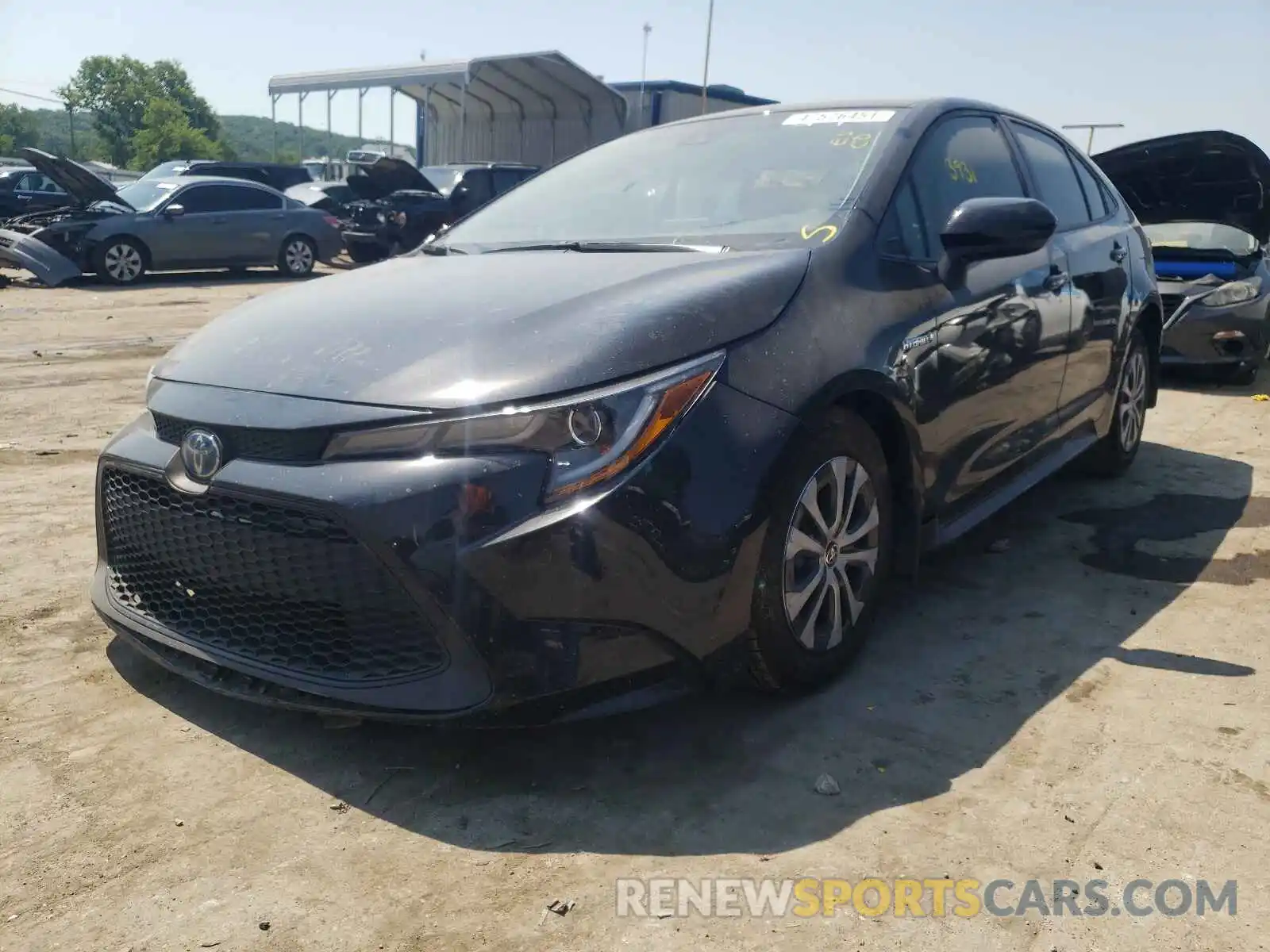 2 Photograph of a damaged car JTDEAMDE1MJ004350 TOYOTA COROLLA 2021