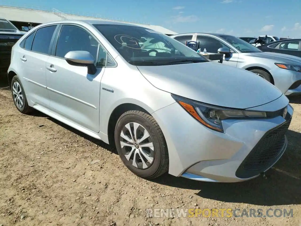 1 Photograph of a damaged car JTDEAMDE1MJ004557 TOYOTA COROLLA 2021