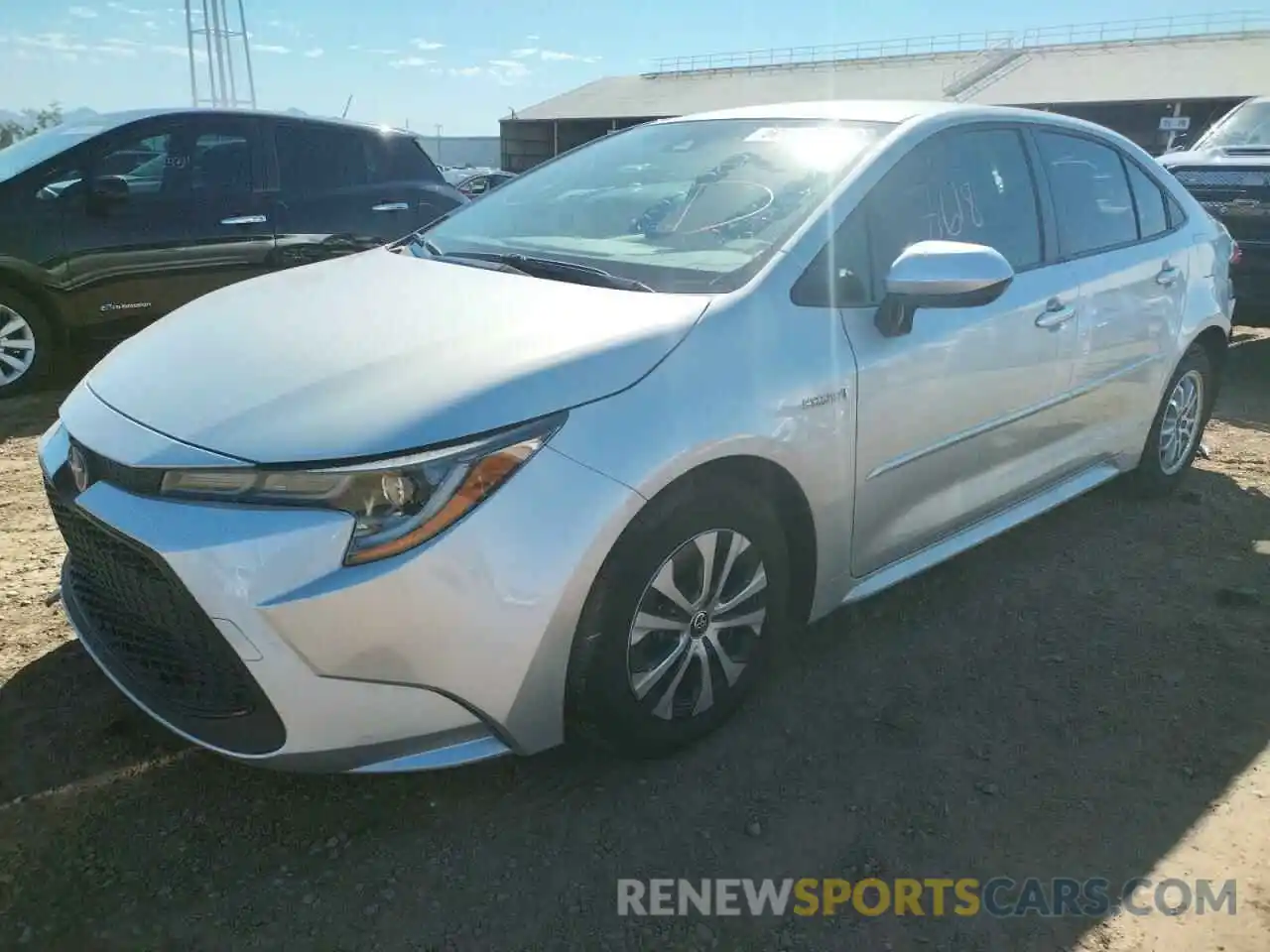 2 Photograph of a damaged car JTDEAMDE1MJ004557 TOYOTA COROLLA 2021