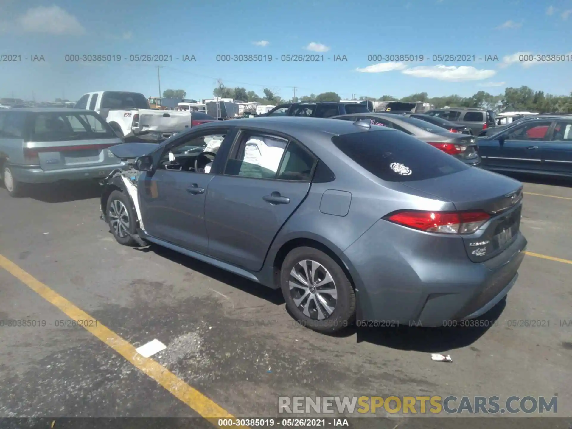 3 Photograph of a damaged car JTDEAMDE1MJ004574 TOYOTA COROLLA 2021