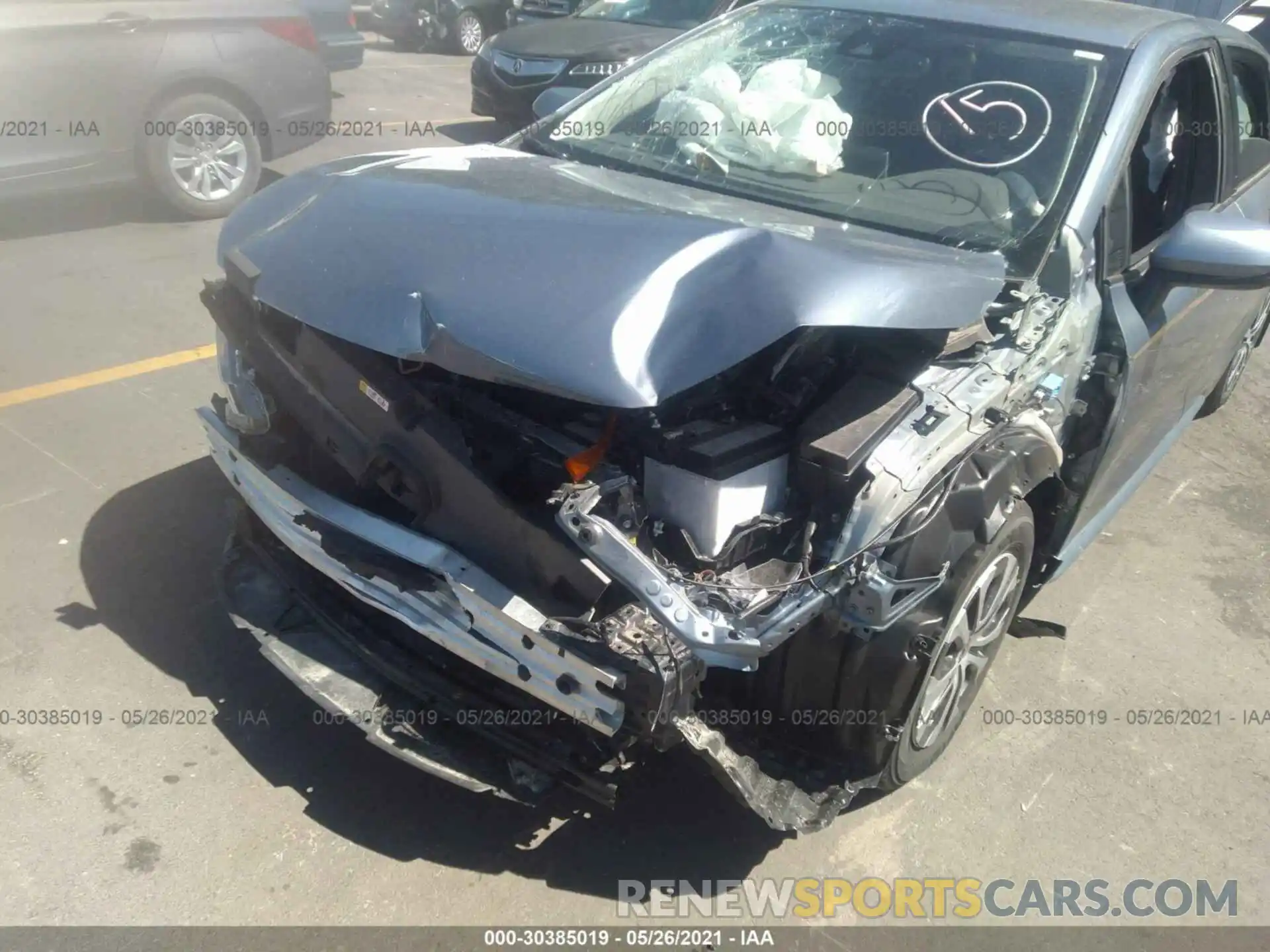 6 Photograph of a damaged car JTDEAMDE1MJ004574 TOYOTA COROLLA 2021