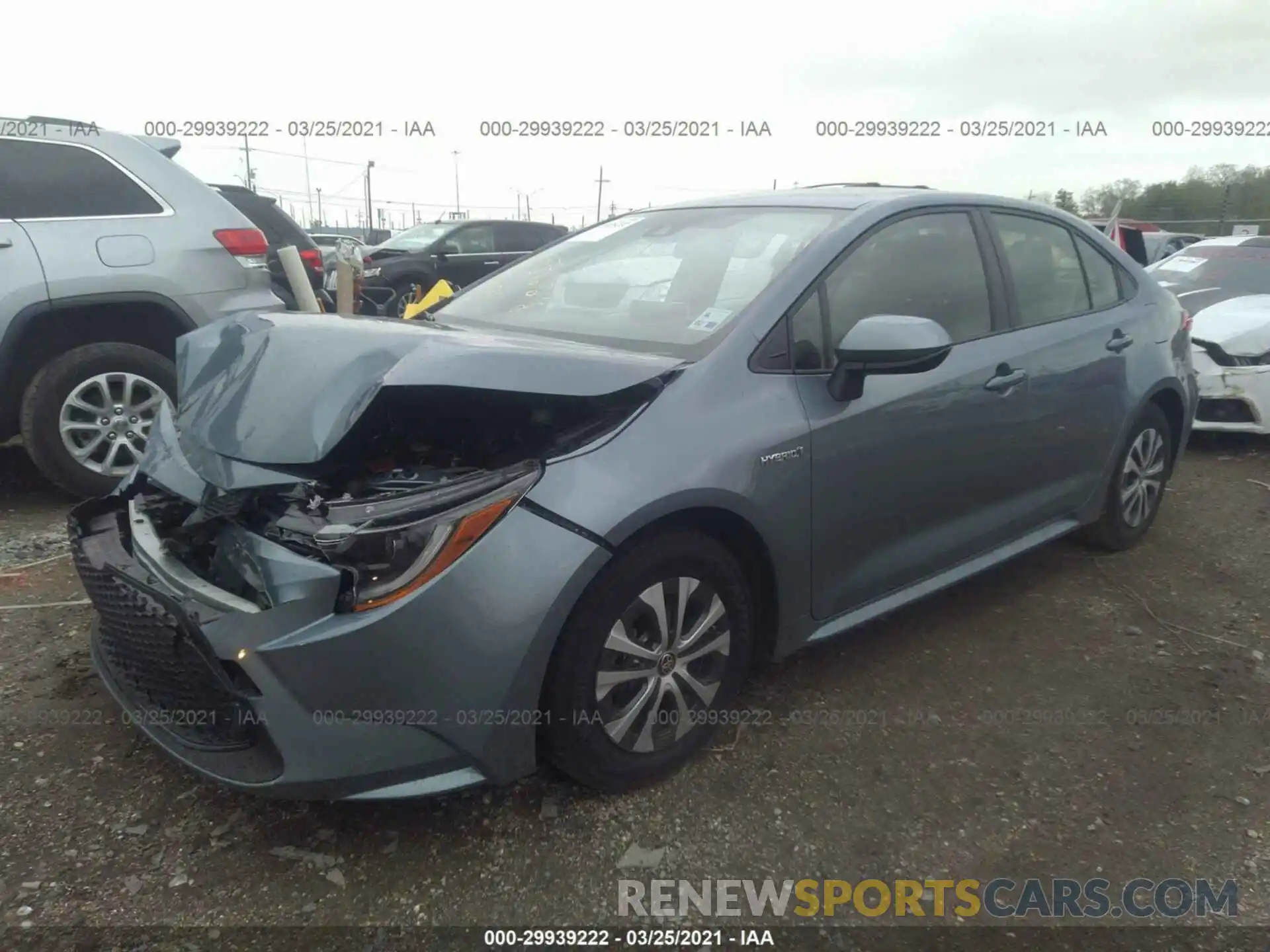 2 Photograph of a damaged car JTDEAMDE1MJ005384 TOYOTA COROLLA 2021