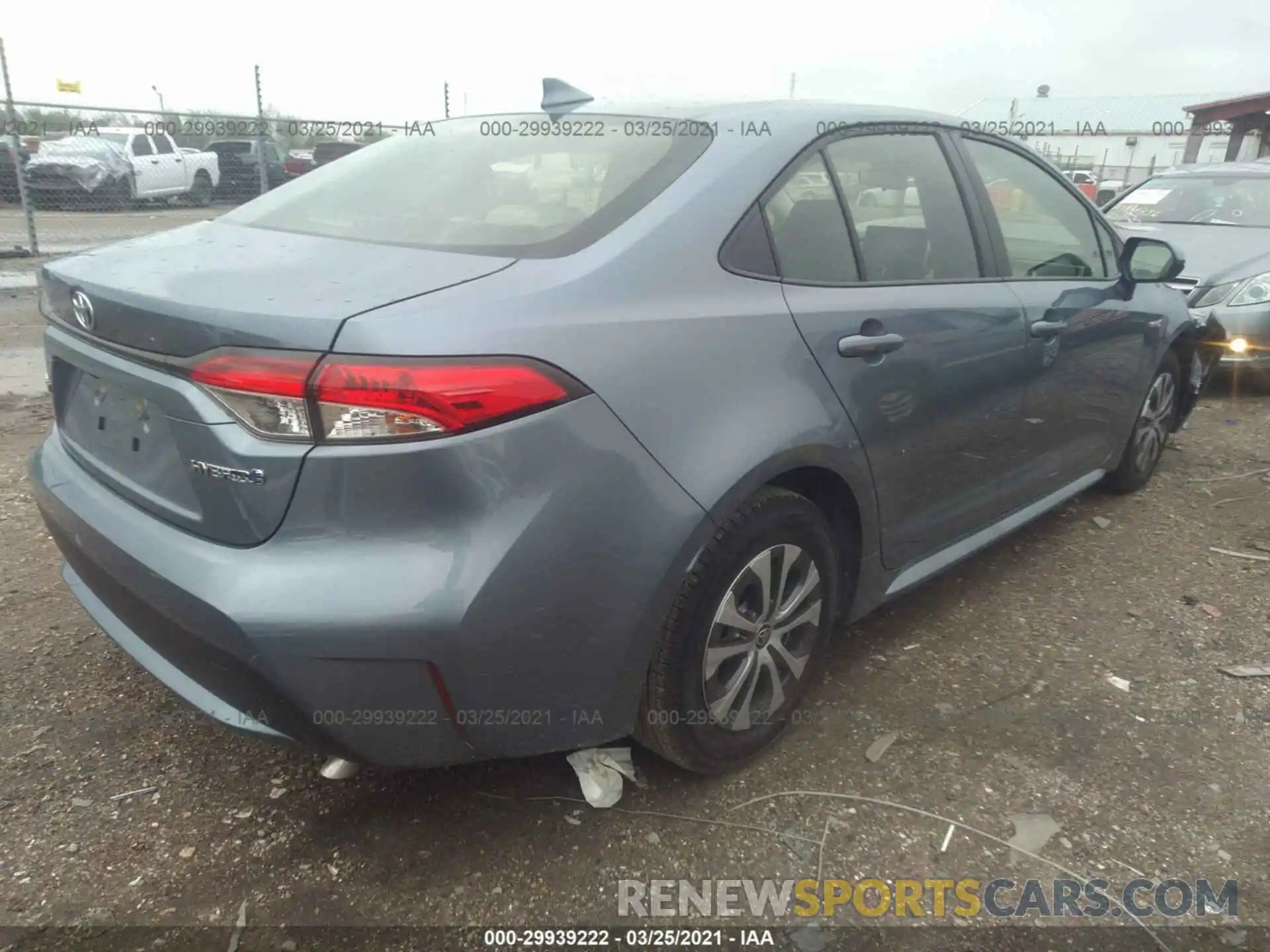 4 Photograph of a damaged car JTDEAMDE1MJ005384 TOYOTA COROLLA 2021