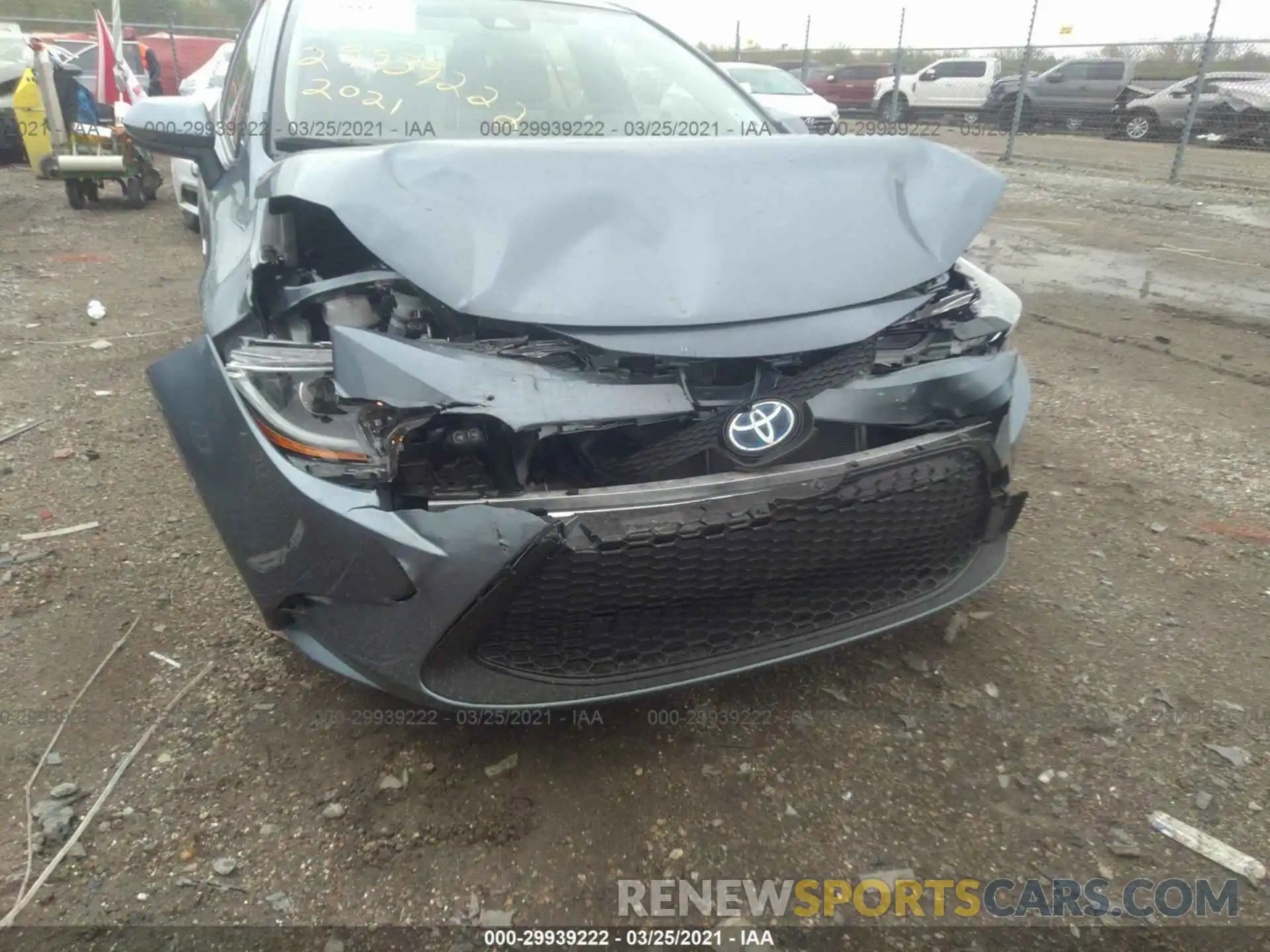 6 Photograph of a damaged car JTDEAMDE1MJ005384 TOYOTA COROLLA 2021