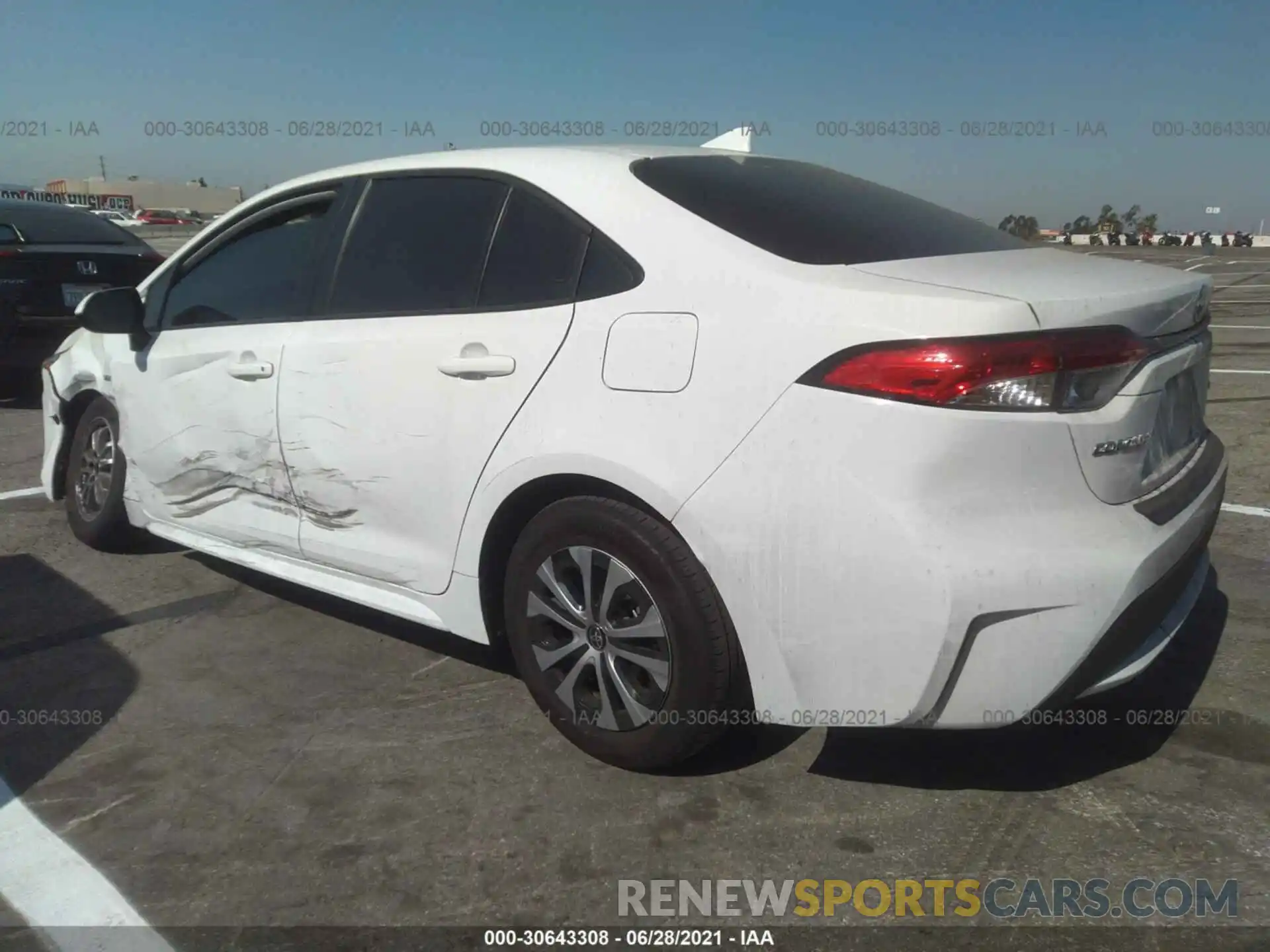 3 Photograph of a damaged car JTDEAMDE1MJ006602 TOYOTA COROLLA 2021