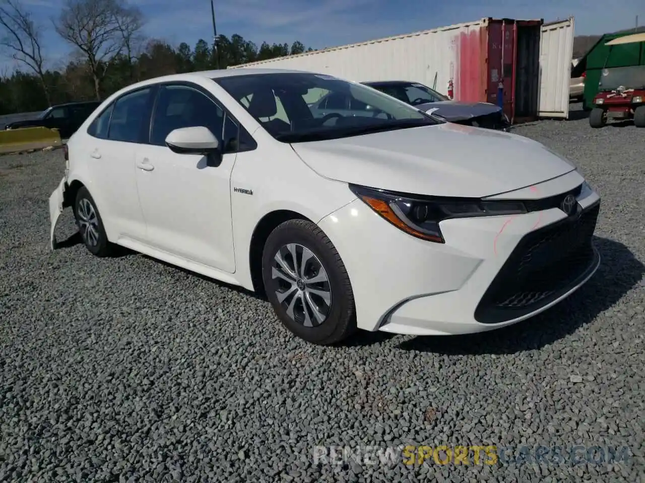 1 Photograph of a damaged car JTDEAMDE1MJ007992 TOYOTA COROLLA 2021