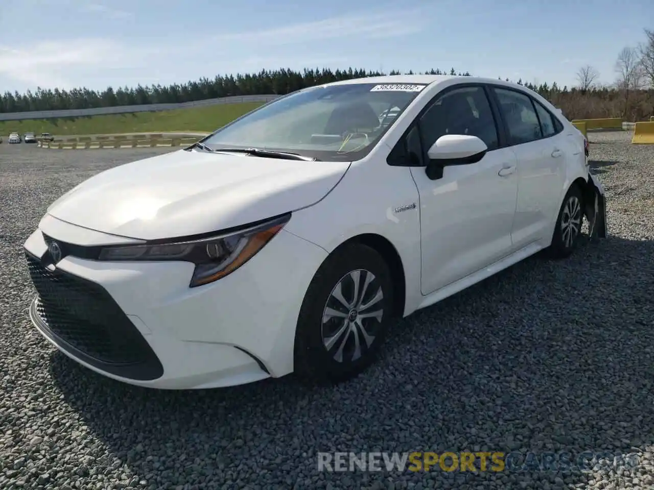 2 Photograph of a damaged car JTDEAMDE1MJ007992 TOYOTA COROLLA 2021