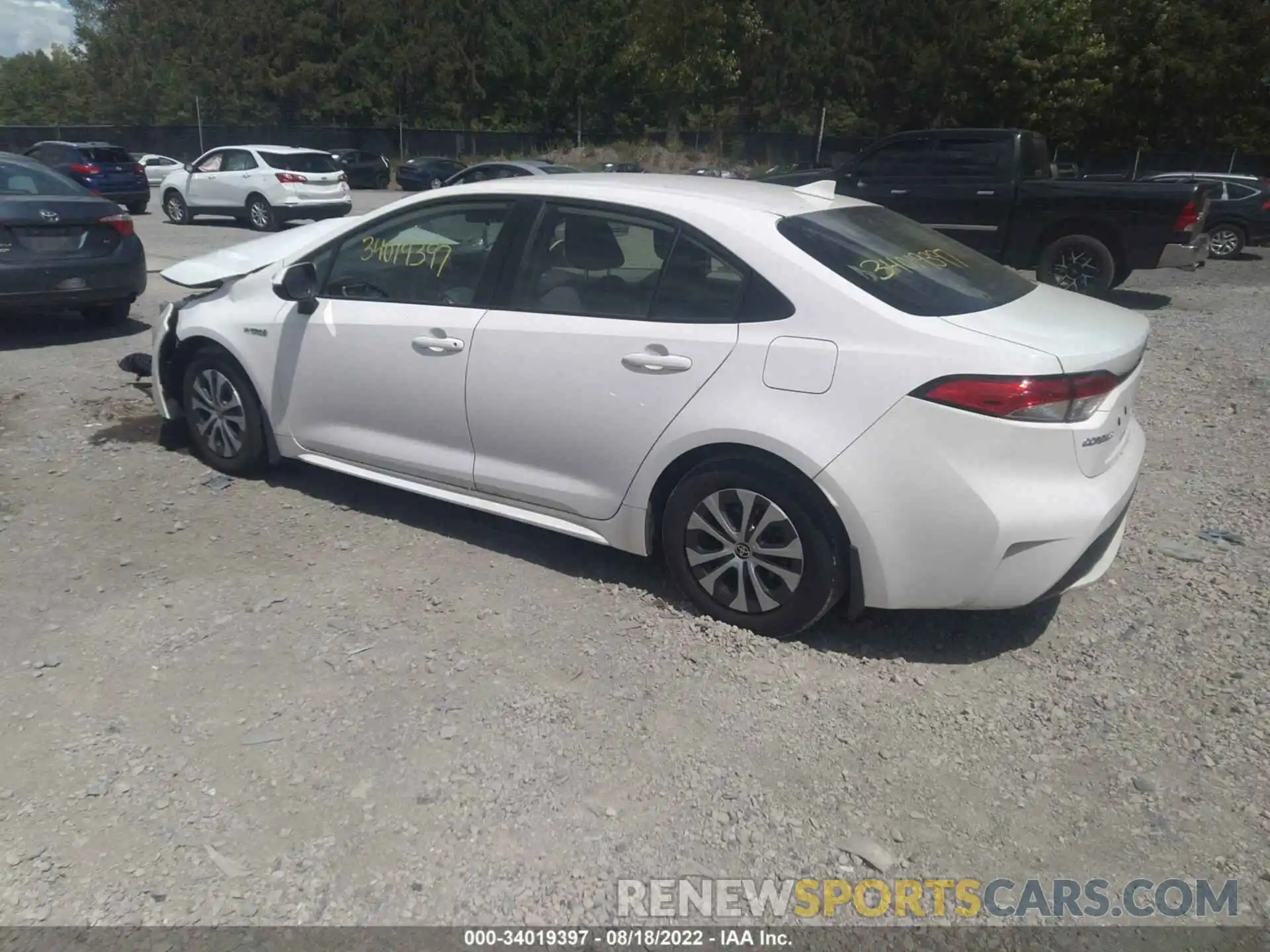 3 Photograph of a damaged car JTDEAMDE1MJ008043 TOYOTA COROLLA 2021