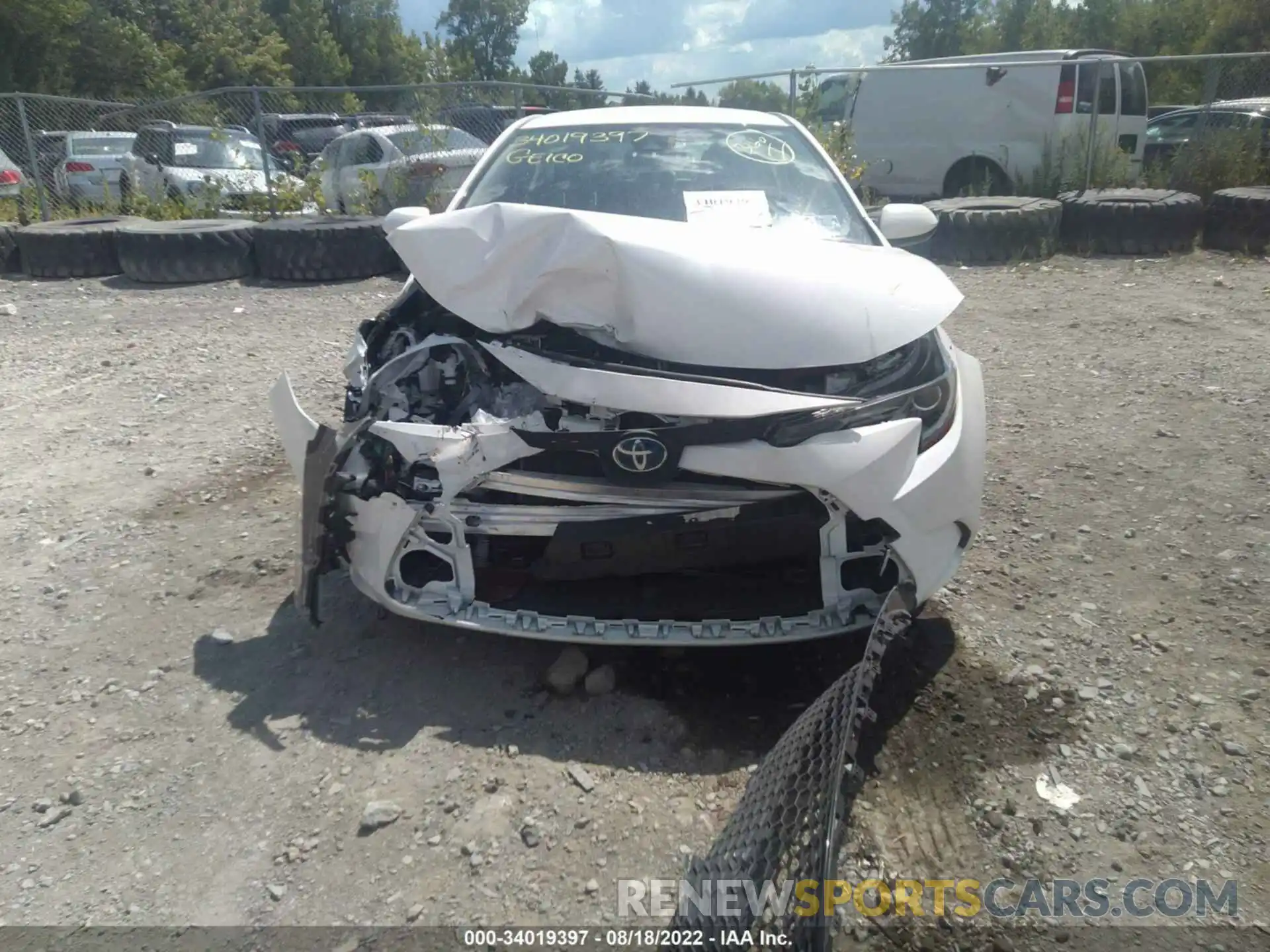 6 Photograph of a damaged car JTDEAMDE1MJ008043 TOYOTA COROLLA 2021