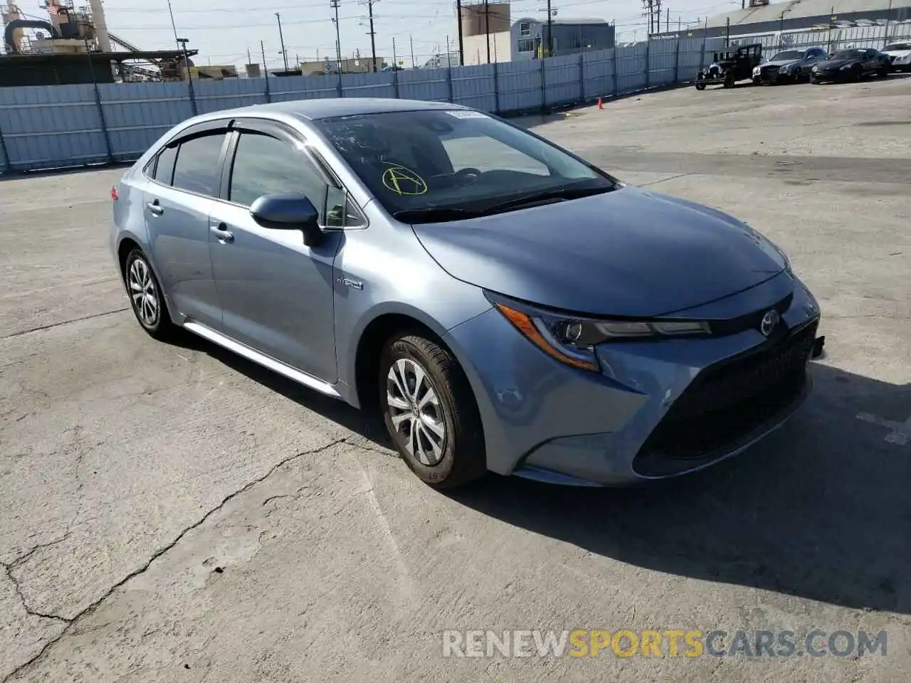 1 Photograph of a damaged car JTDEAMDE1MJ009144 TOYOTA COROLLA 2021