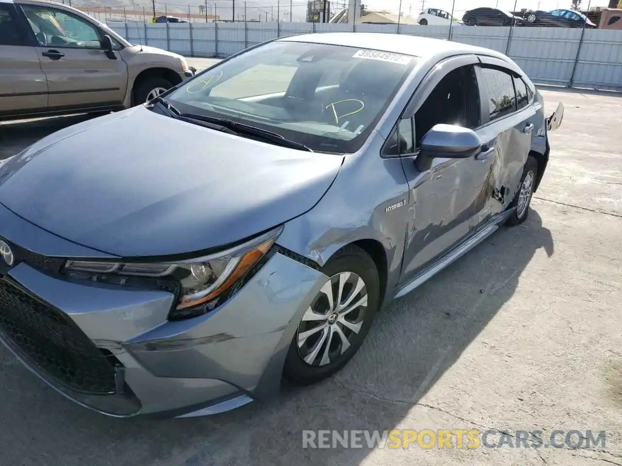 9 Photograph of a damaged car JTDEAMDE1MJ009144 TOYOTA COROLLA 2021