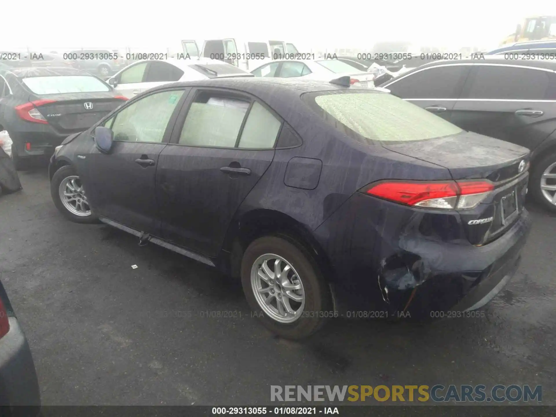 3 Photograph of a damaged car JTDEAMDE1MJ009337 TOYOTA COROLLA 2021