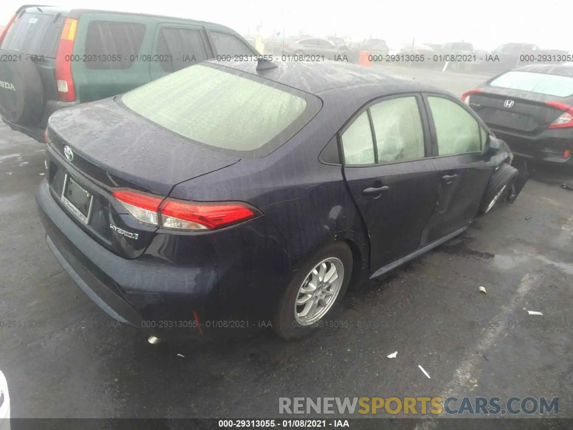 4 Photograph of a damaged car JTDEAMDE1MJ009337 TOYOTA COROLLA 2021