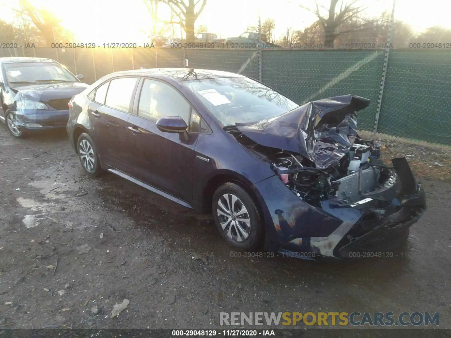 1 Photograph of a damaged car JTDEAMDE1MJ009404 TOYOTA COROLLA 2021