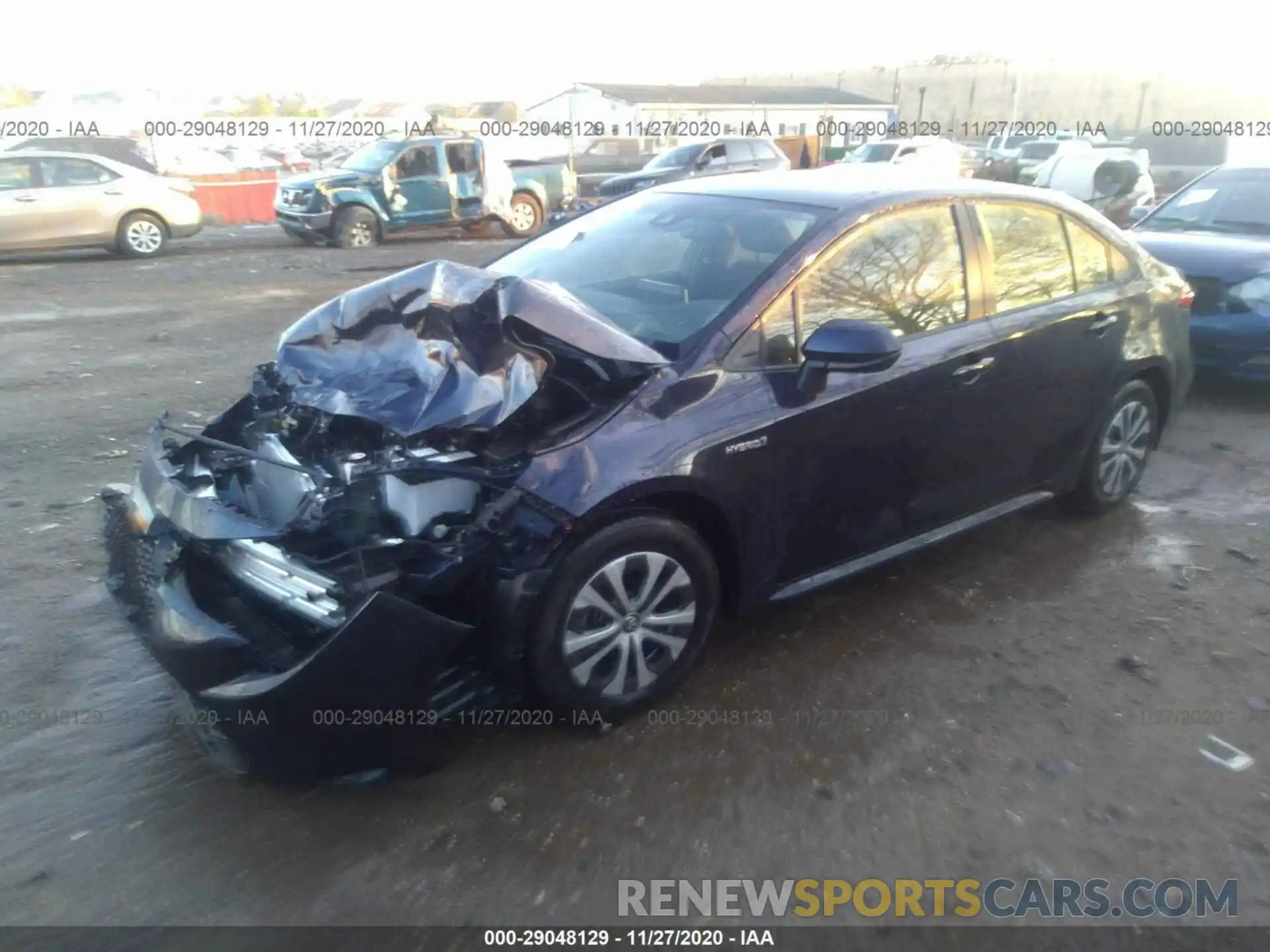 2 Photograph of a damaged car JTDEAMDE1MJ009404 TOYOTA COROLLA 2021