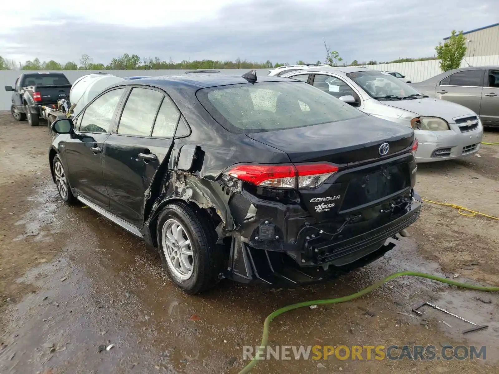 3 Photograph of a damaged car JTDEAMDE1MJ009628 TOYOTA COROLLA 2021