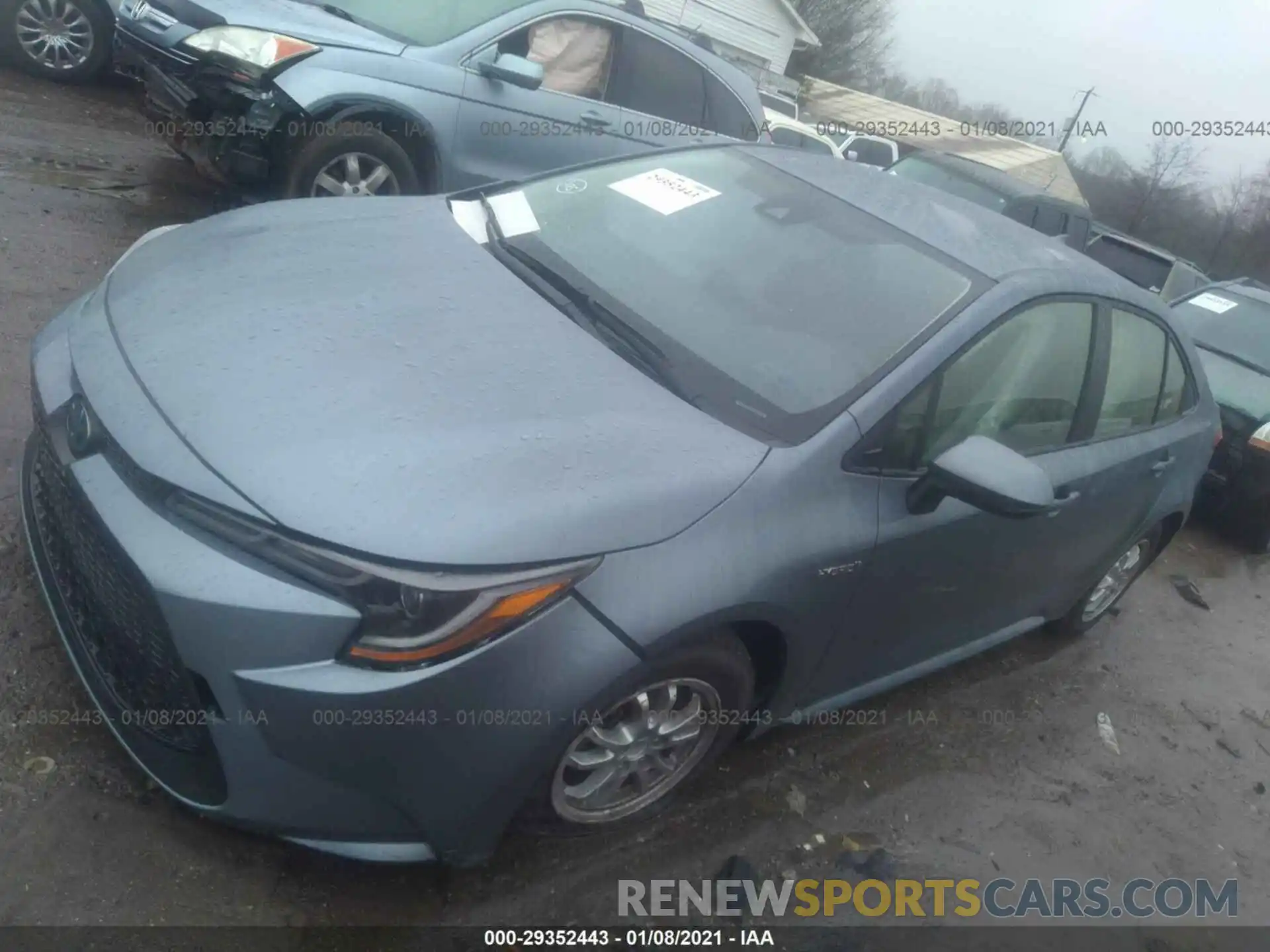 2 Photograph of a damaged car JTDEAMDE1MJ010245 TOYOTA COROLLA 2021