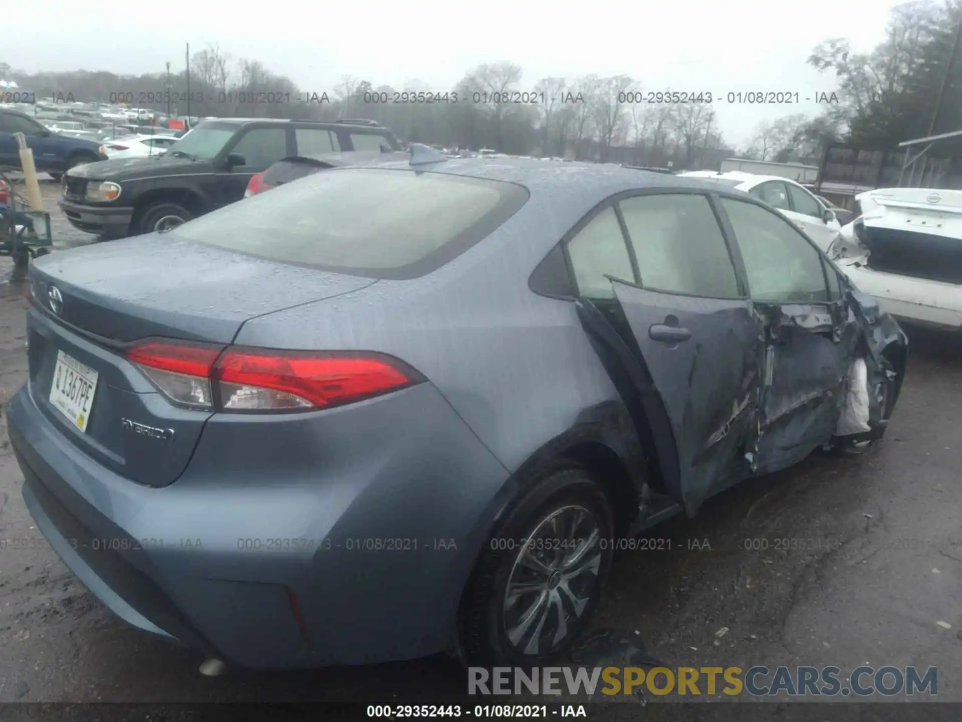 4 Photograph of a damaged car JTDEAMDE1MJ010245 TOYOTA COROLLA 2021