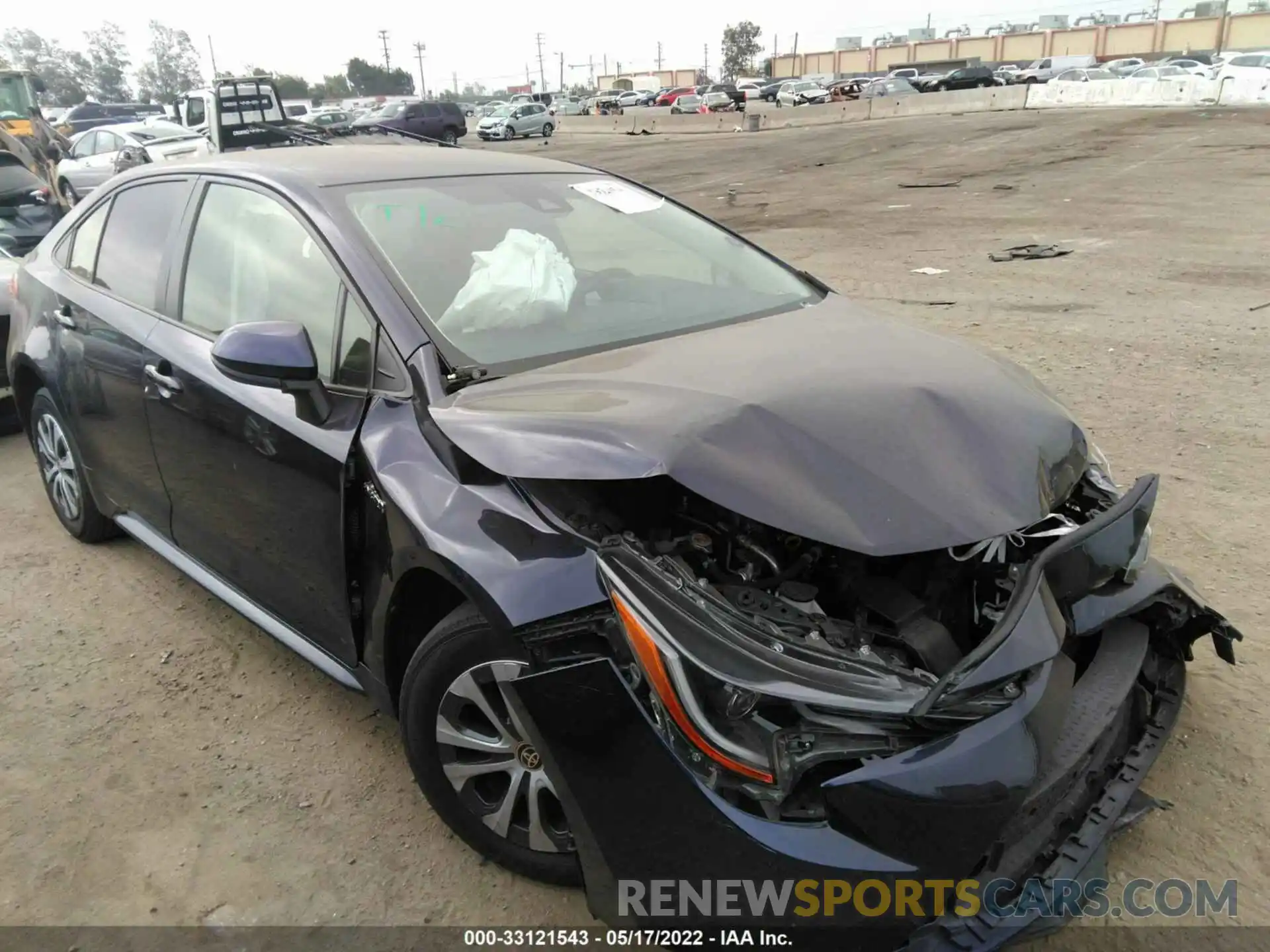 1 Photograph of a damaged car JTDEAMDE1MJ011010 TOYOTA COROLLA 2021