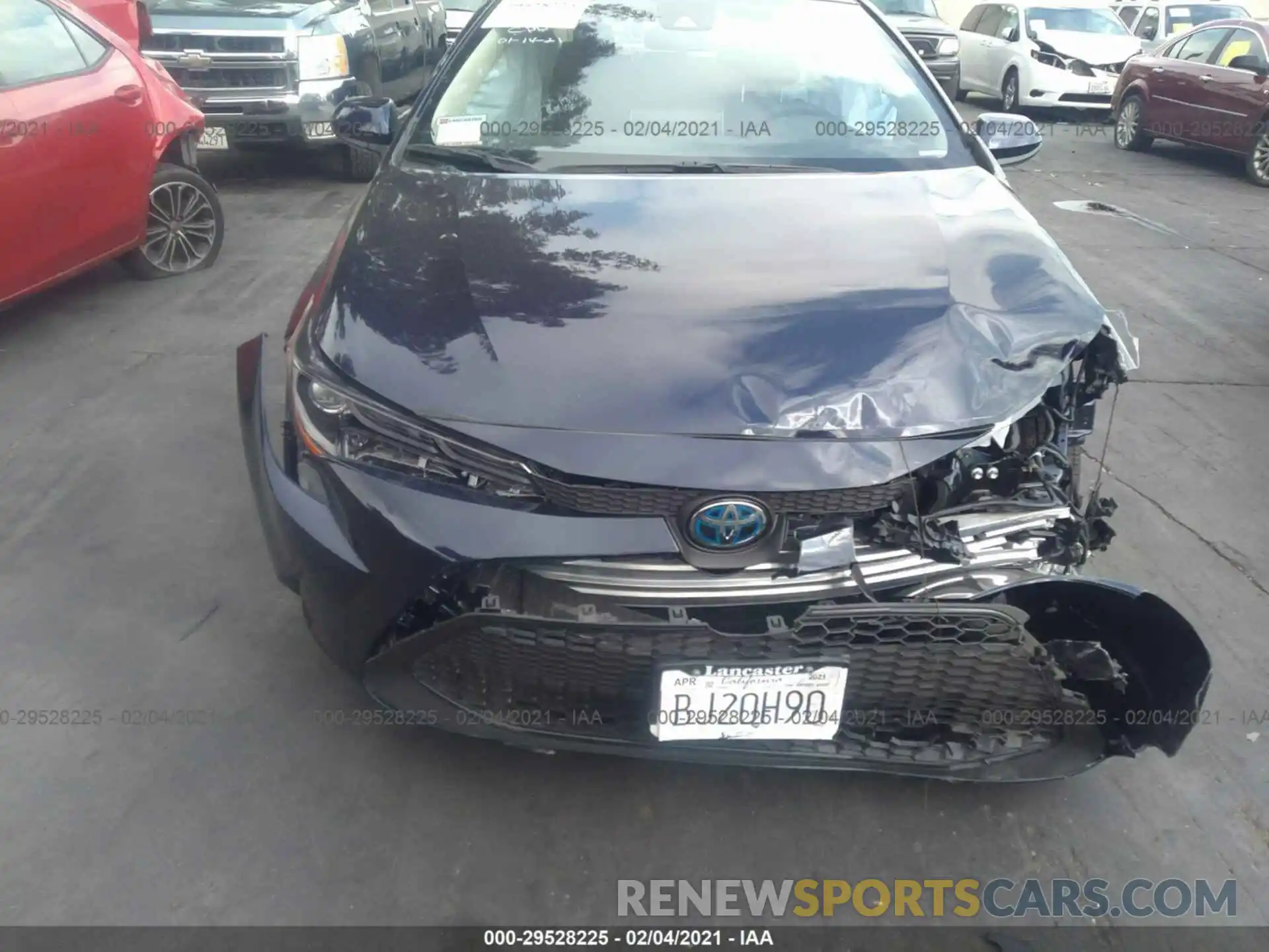 6 Photograph of a damaged car JTDEAMDE1MJ012996 TOYOTA COROLLA 2021