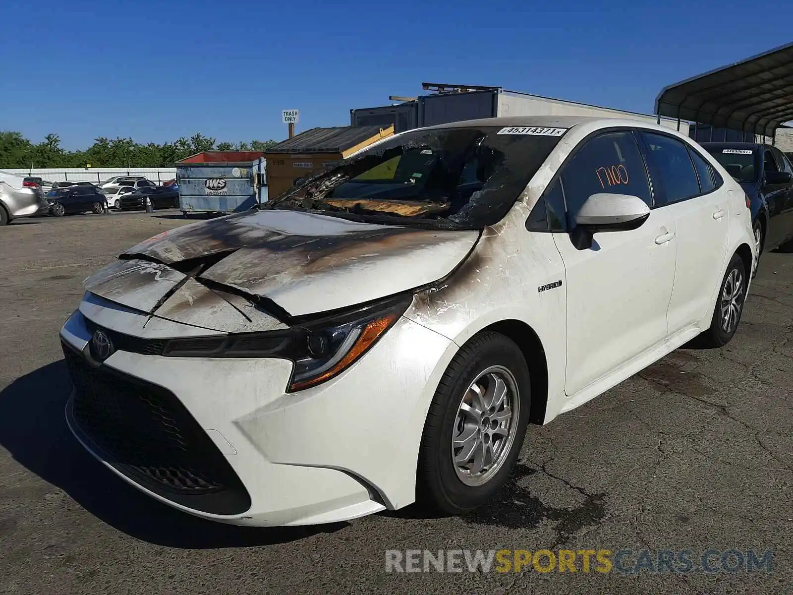 2 Photograph of a damaged car JTDEAMDE1MJ014229 TOYOTA COROLLA 2021