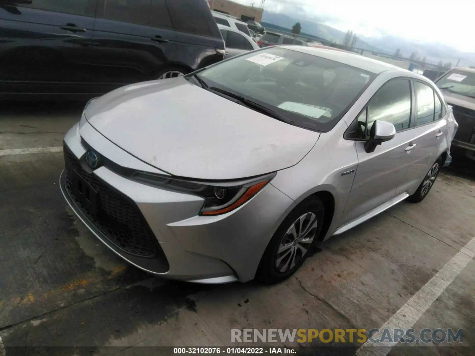 2 Photograph of a damaged car JTDEAMDE1MJ015252 TOYOTA COROLLA 2021