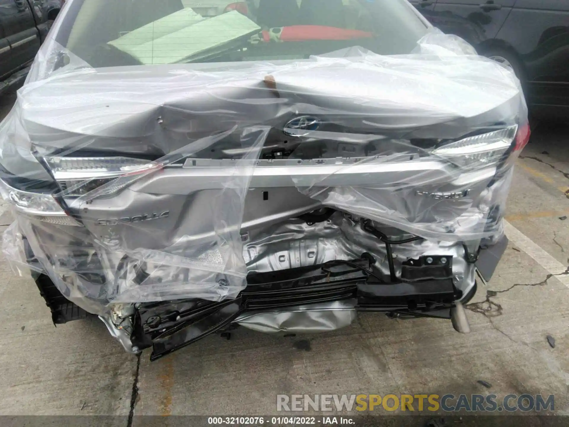 6 Photograph of a damaged car JTDEAMDE1MJ015252 TOYOTA COROLLA 2021