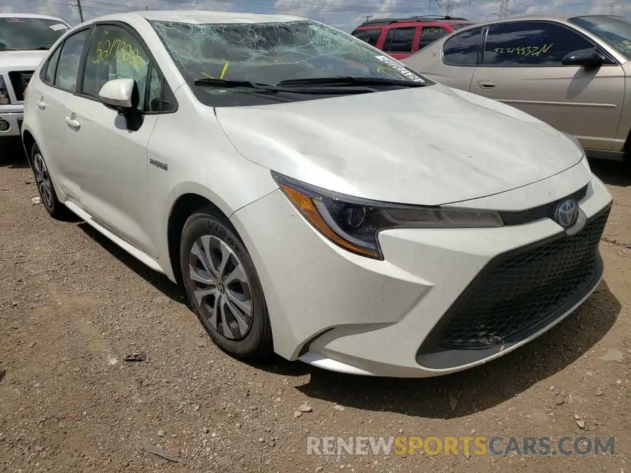 1 Photograph of a damaged car JTDEAMDE1MJ016546 TOYOTA COROLLA 2021